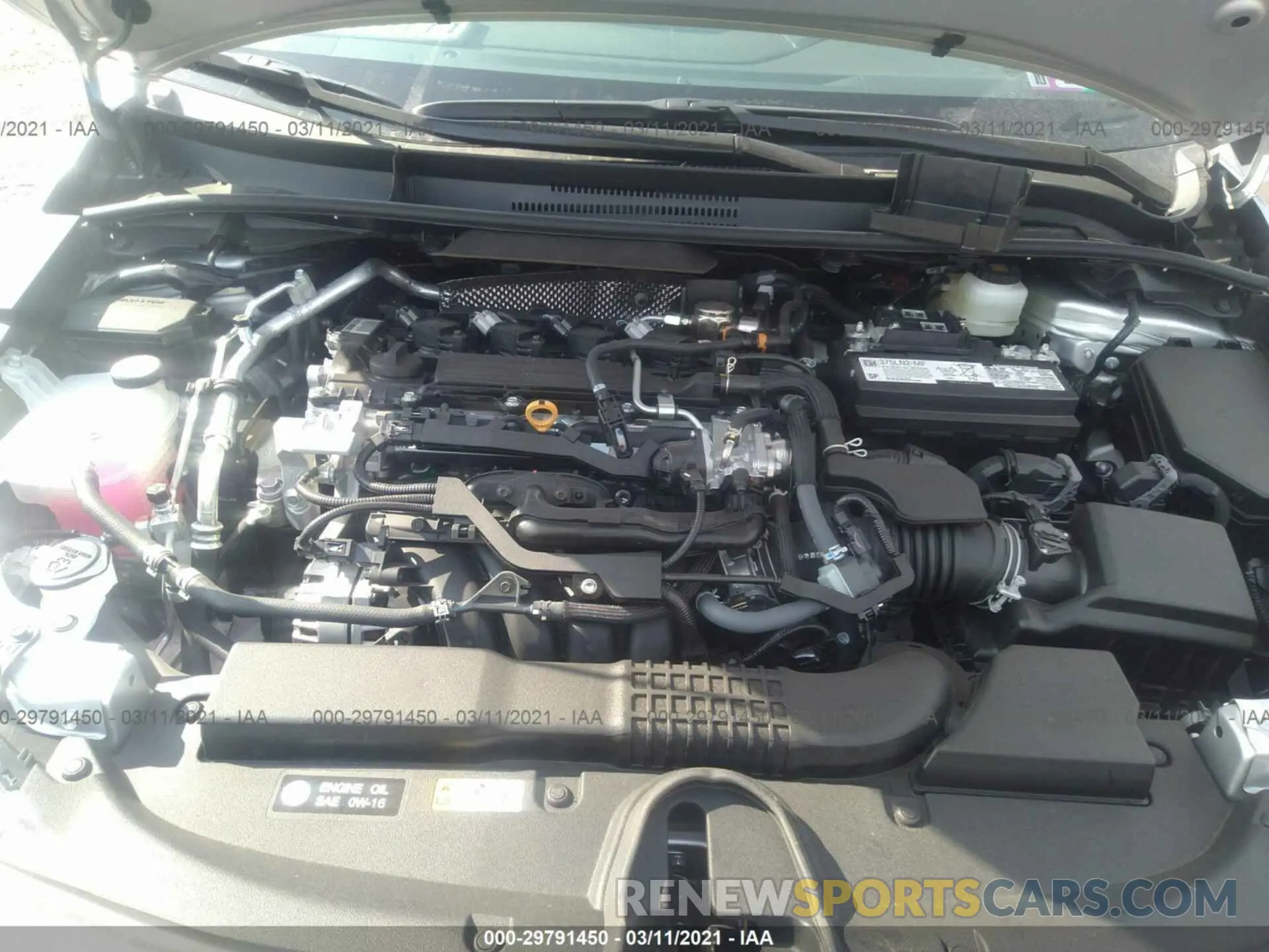 10 fotografías del automóvil dañado 5YFS4MCE9MP067736 TOYOTA COROLLA 2021