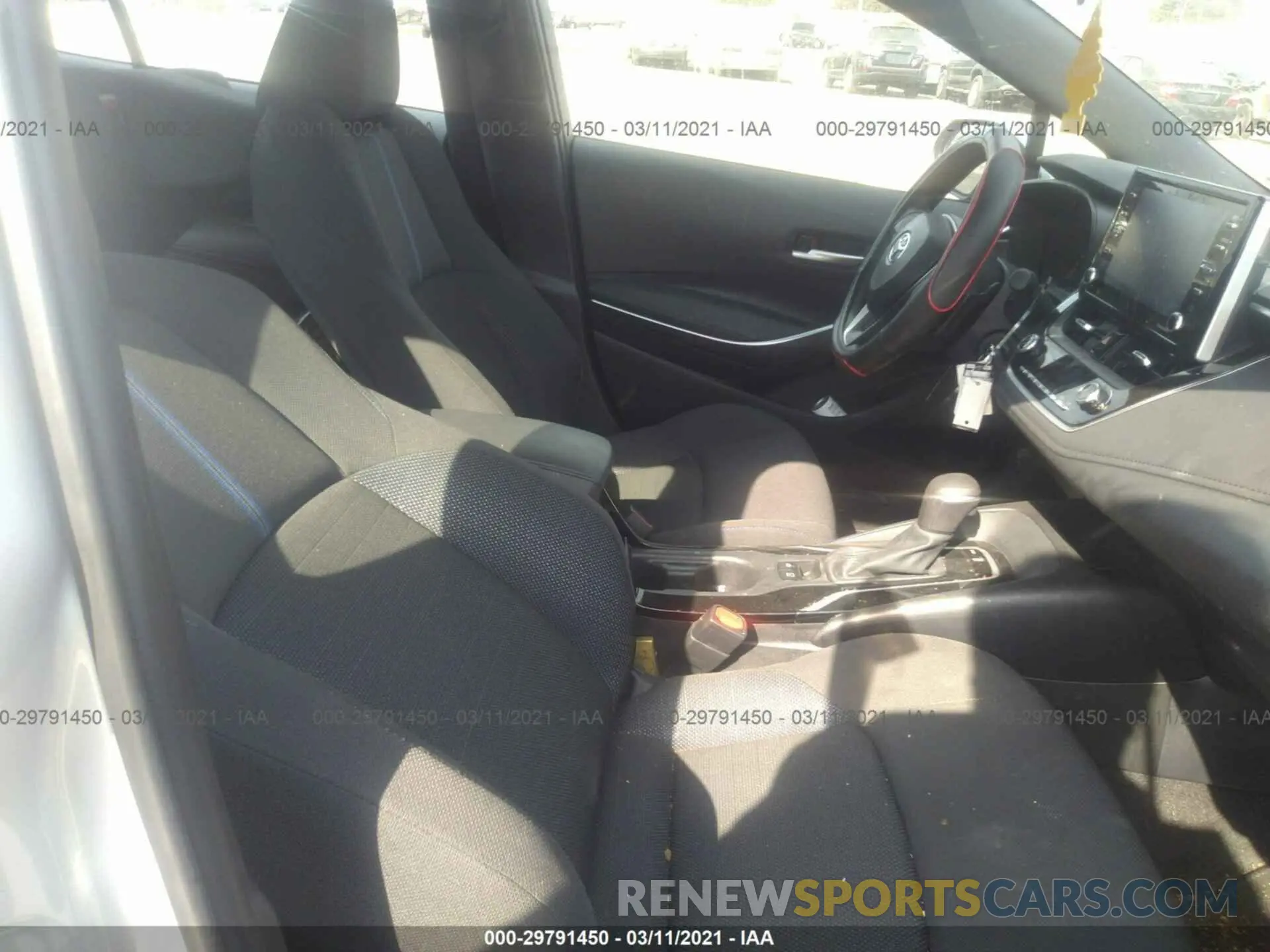 5 fotografías del automóvil dañado 5YFS4MCE9MP067736 TOYOTA COROLLA 2021