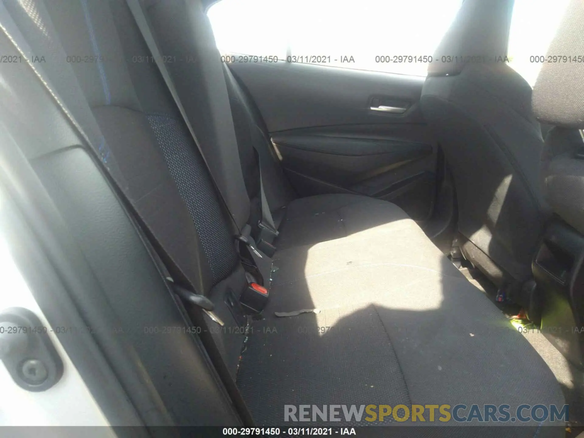 8 fotografías del automóvil dañado 5YFS4MCE9MP067736 TOYOTA COROLLA 2021
