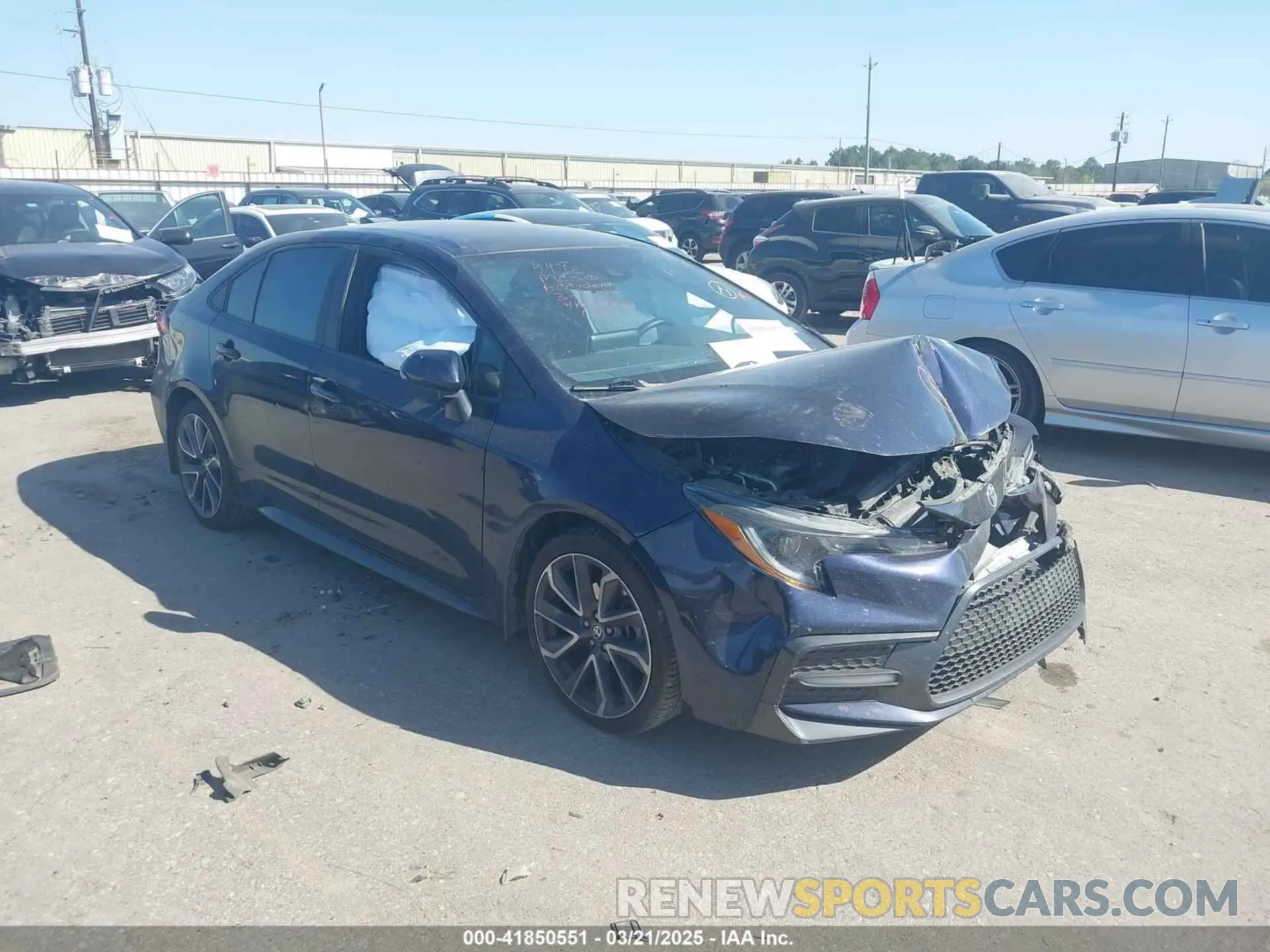 1 fotografías del automóvil dañado 5YFS4MCE9MP072841 TOYOTA COROLLA 2021