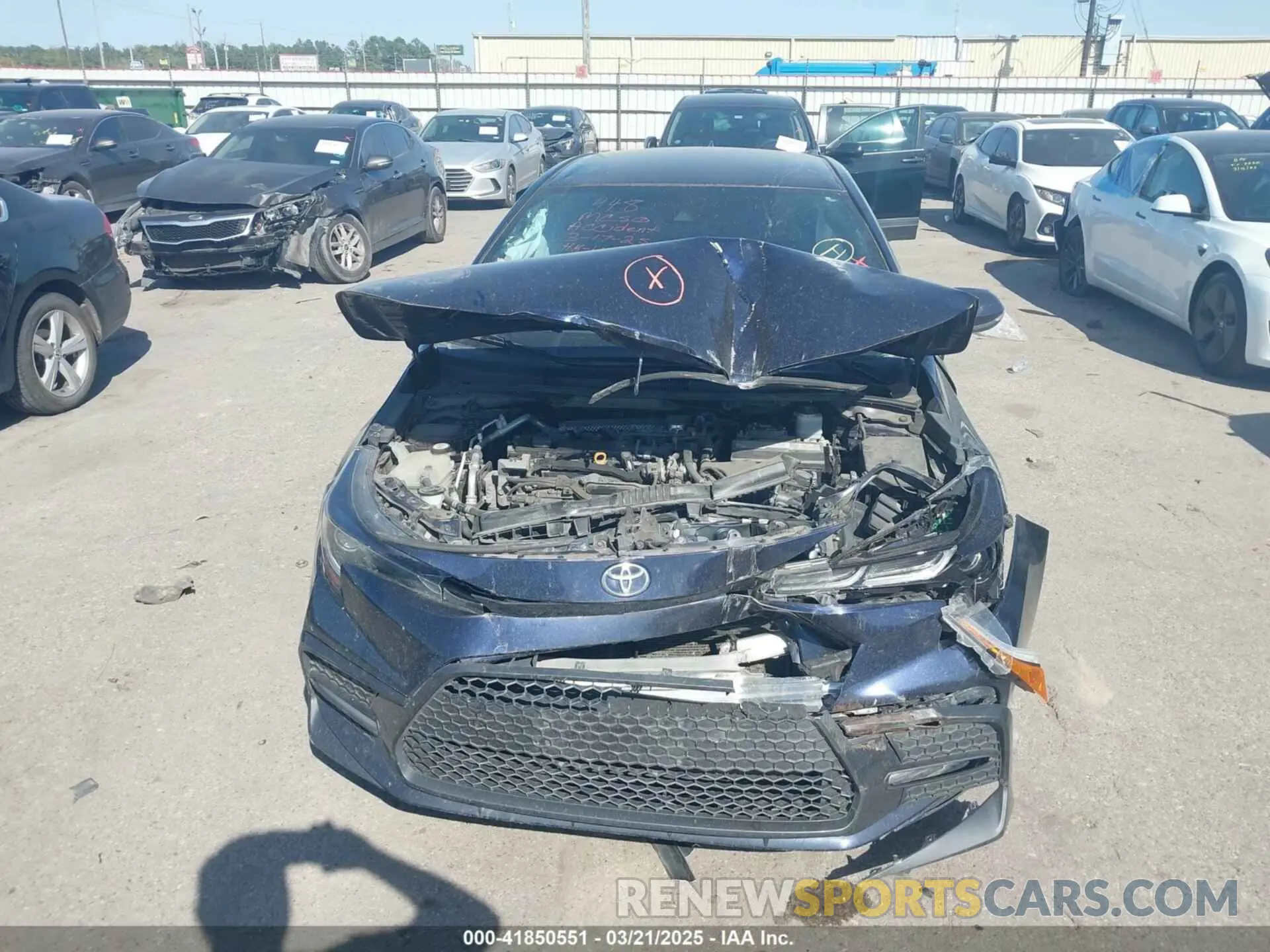 6 fotografías del automóvil dañado 5YFS4MCE9MP072841 TOYOTA COROLLA 2021
