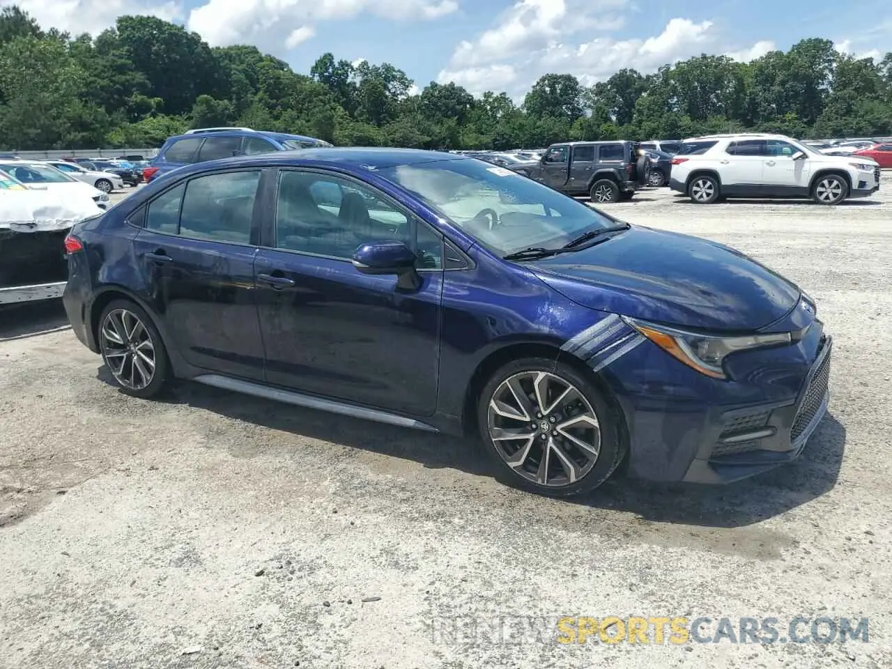 4 fotografías del automóvil dañado 5YFS4MCE9MP084603 TOYOTA COROLLA 2021