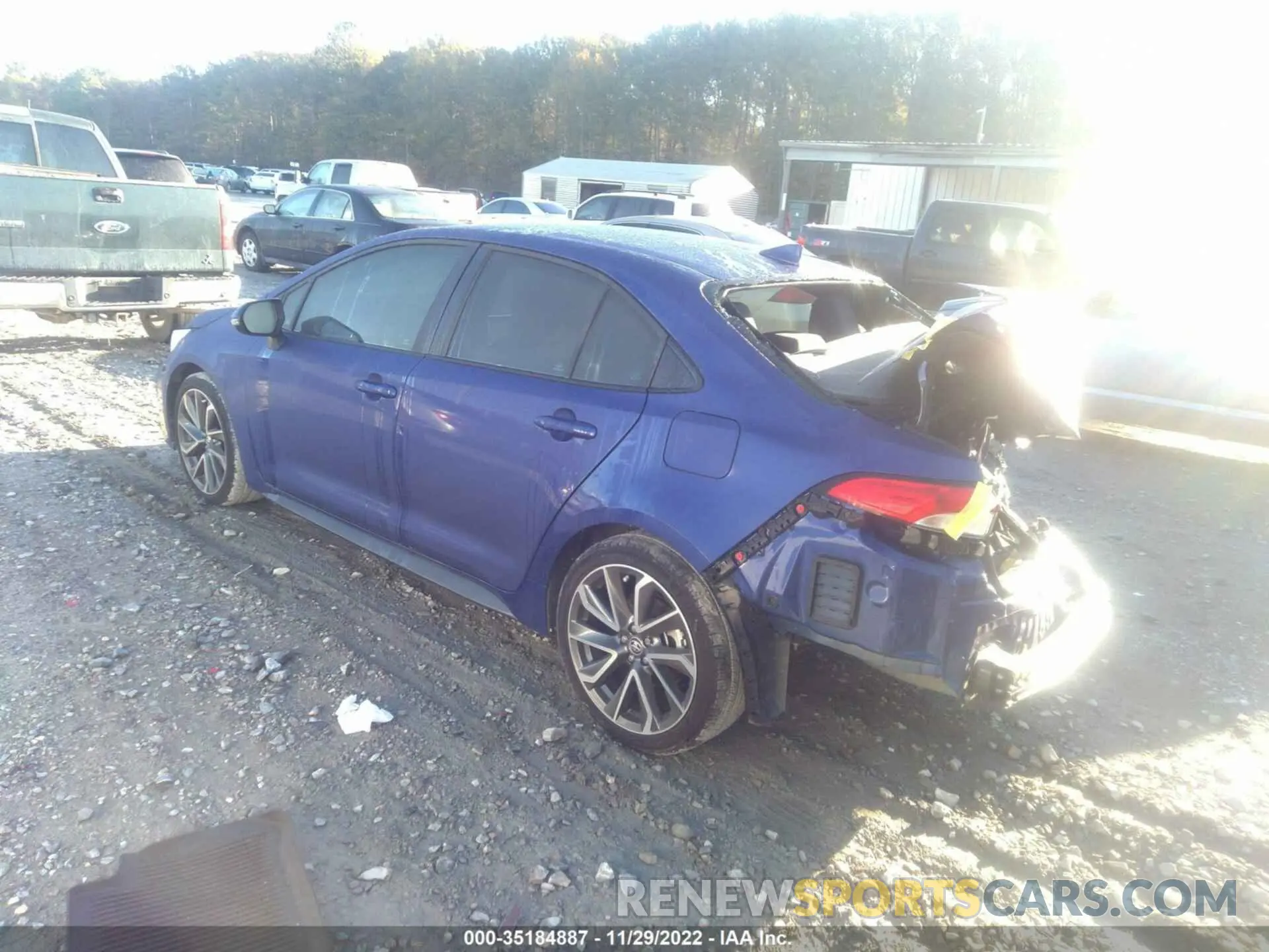 3 fotografías del automóvil dañado 5YFS4MCE9MP092510 TOYOTA COROLLA 2021