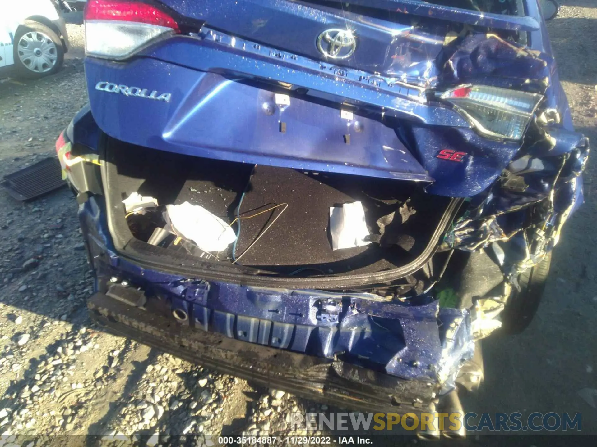 6 fotografías del automóvil dañado 5YFS4MCE9MP092510 TOYOTA COROLLA 2021