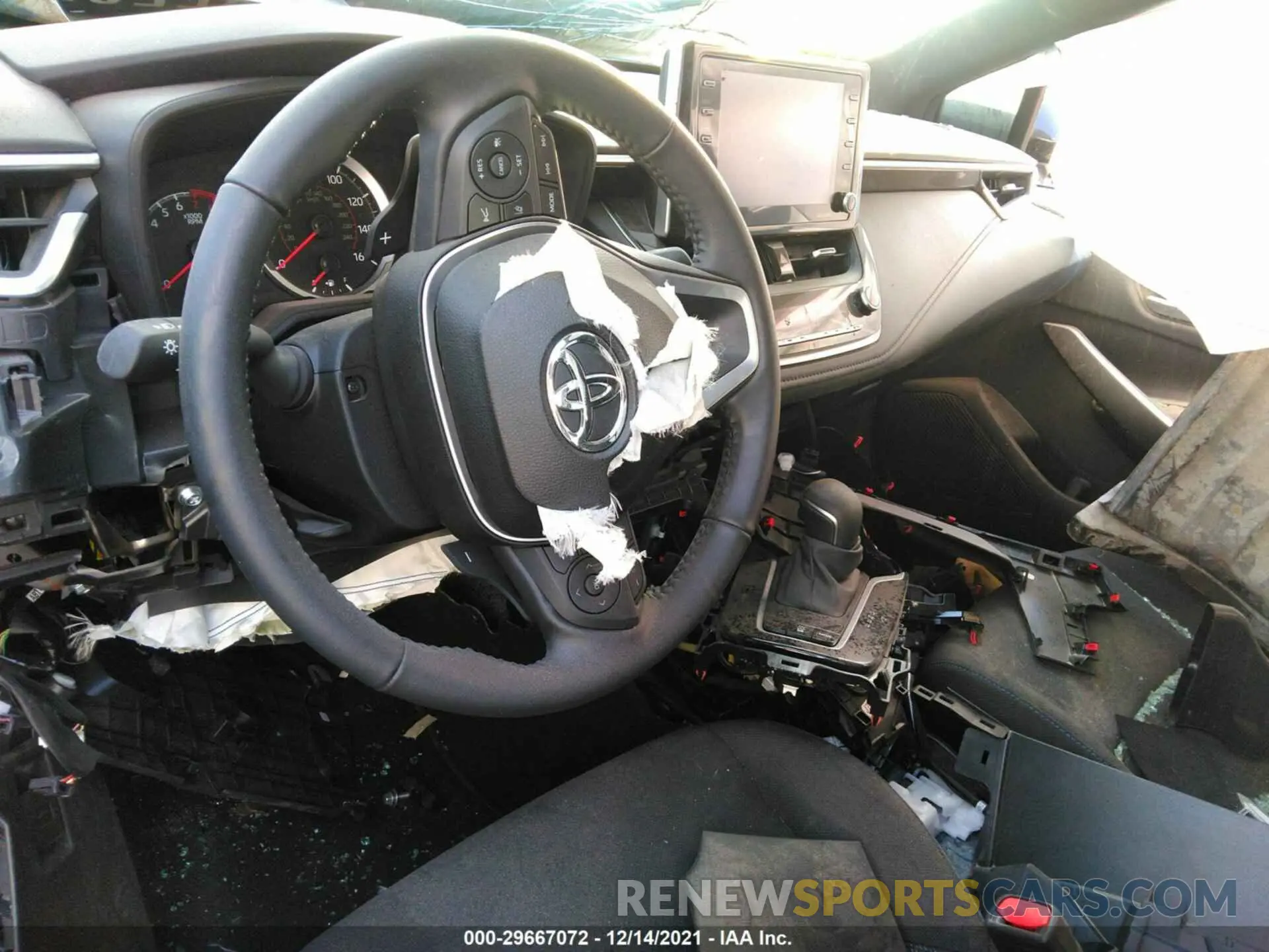 11 fotografías del automóvil dañado 5YFS4MCEXMP064473 TOYOTA COROLLA 2021
