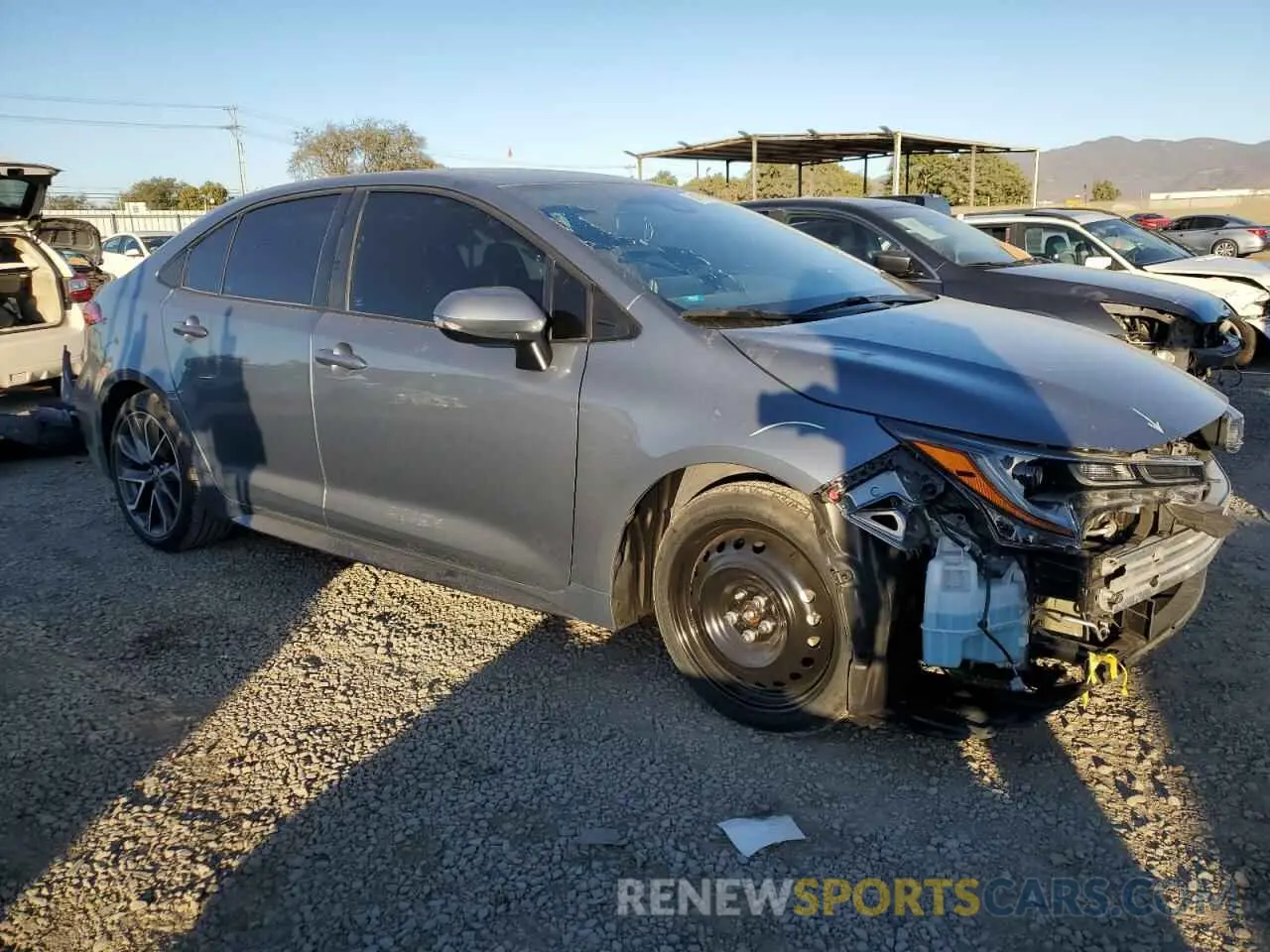 4 fotografías del automóvil dañado 5YFT4MCE2MP059207 TOYOTA COROLLA 2021