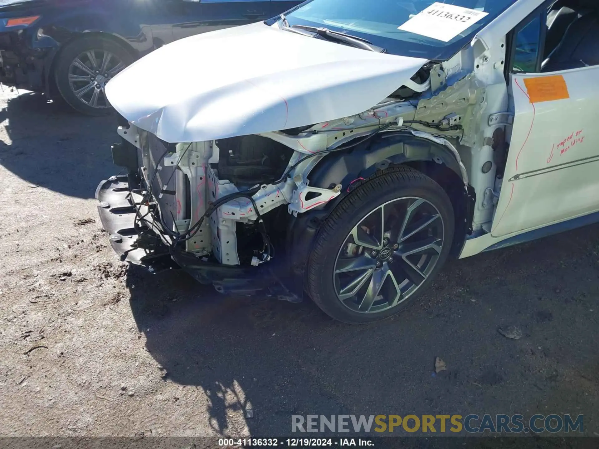 19 fotografías del automóvil dañado 5YFT4MCE2MP067114 TOYOTA COROLLA 2021
