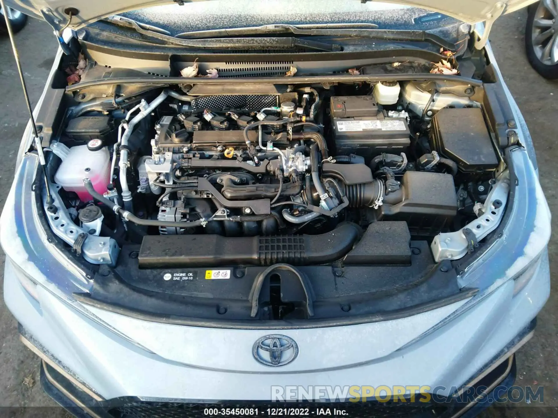 10 fotografías del automóvil dañado 5YFT4MCE2MP093941 TOYOTA COROLLA 2021