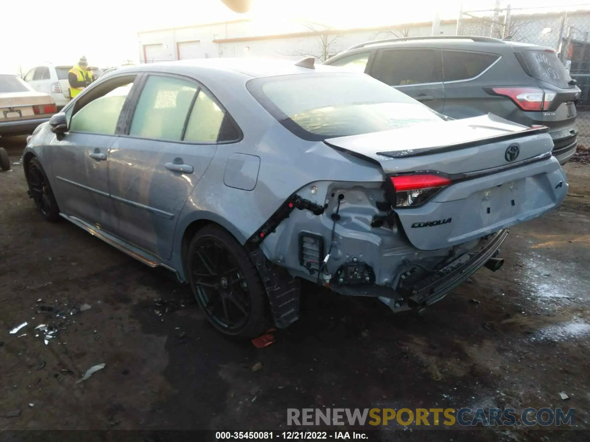 3 fotografías del automóvil dañado 5YFT4MCE2MP093941 TOYOTA COROLLA 2021