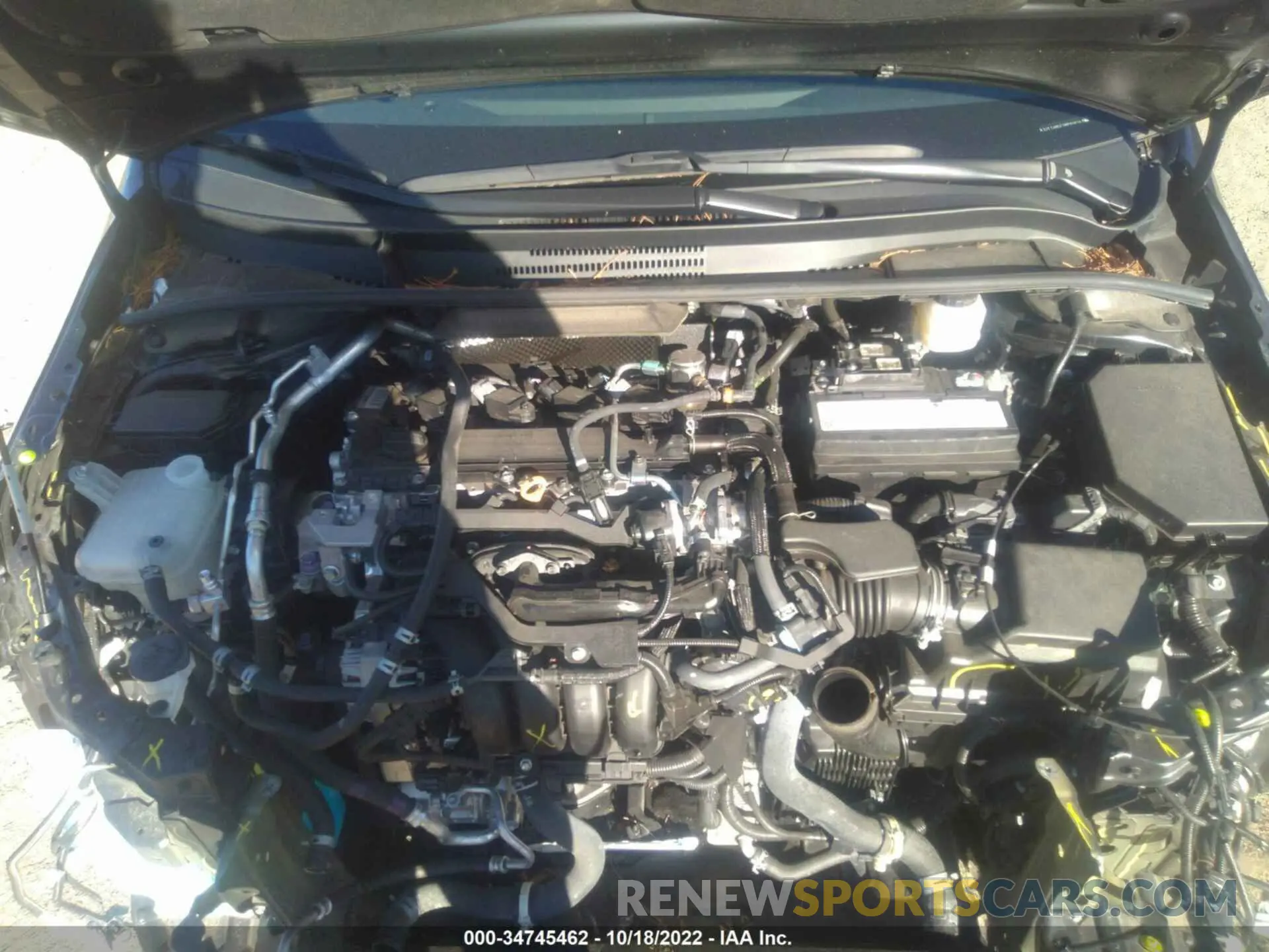10 fotografías del automóvil dañado 5YFT4MCE5MP058343 TOYOTA COROLLA 2021