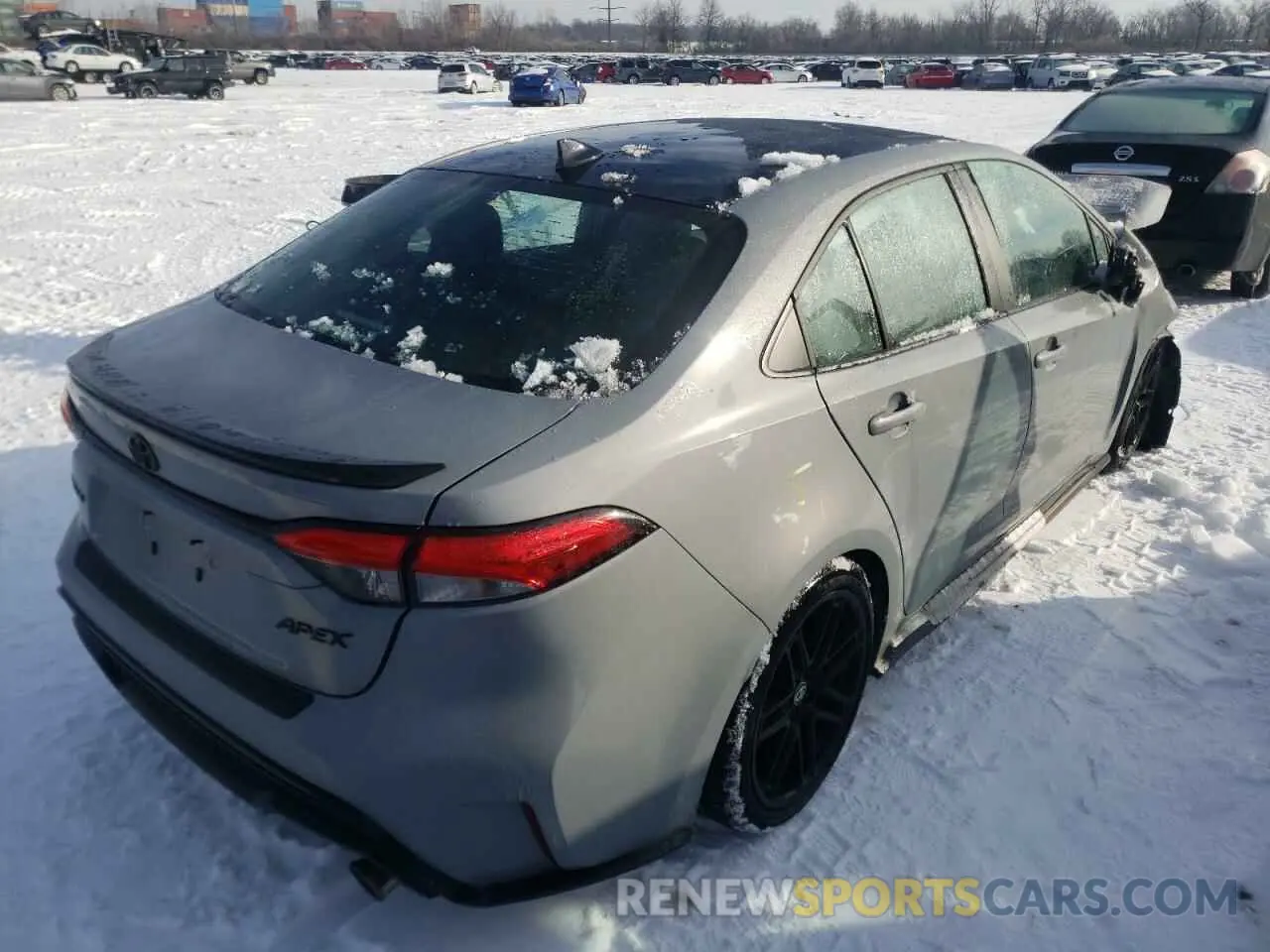 4 fotografías del automóvil dañado 5YFT4MCE8MP089604 TOYOTA COROLLA 2021