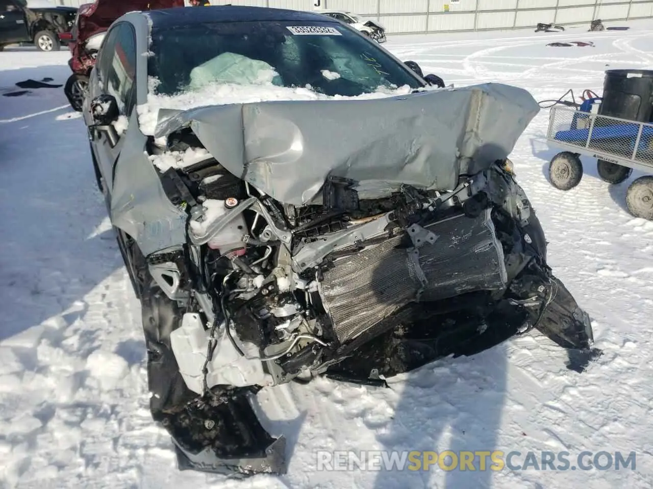 9 fotografías del automóvil dañado 5YFT4MCE8MP089604 TOYOTA COROLLA 2021