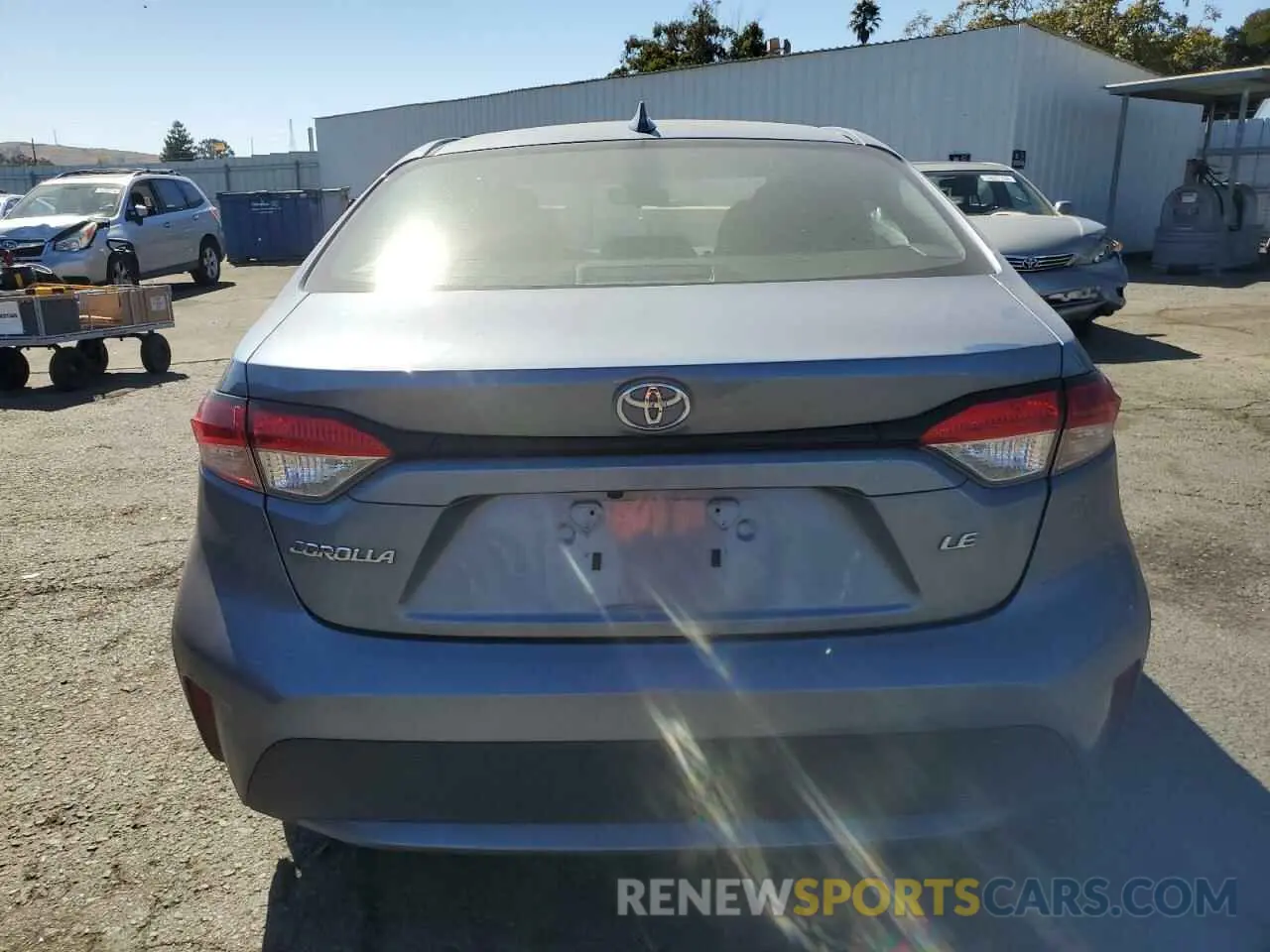 6 fotografías del automóvil dañado 5YFVPMAE0MP161737 TOYOTA COROLLA 2021
