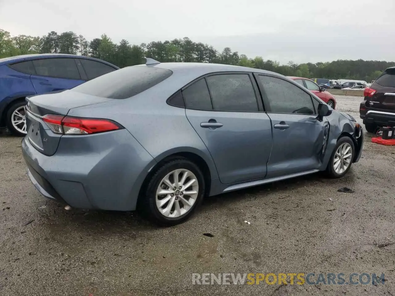 3 fotografías del automóvil dañado 5YFVPMAE0MP210869 TOYOTA COROLLA 2021