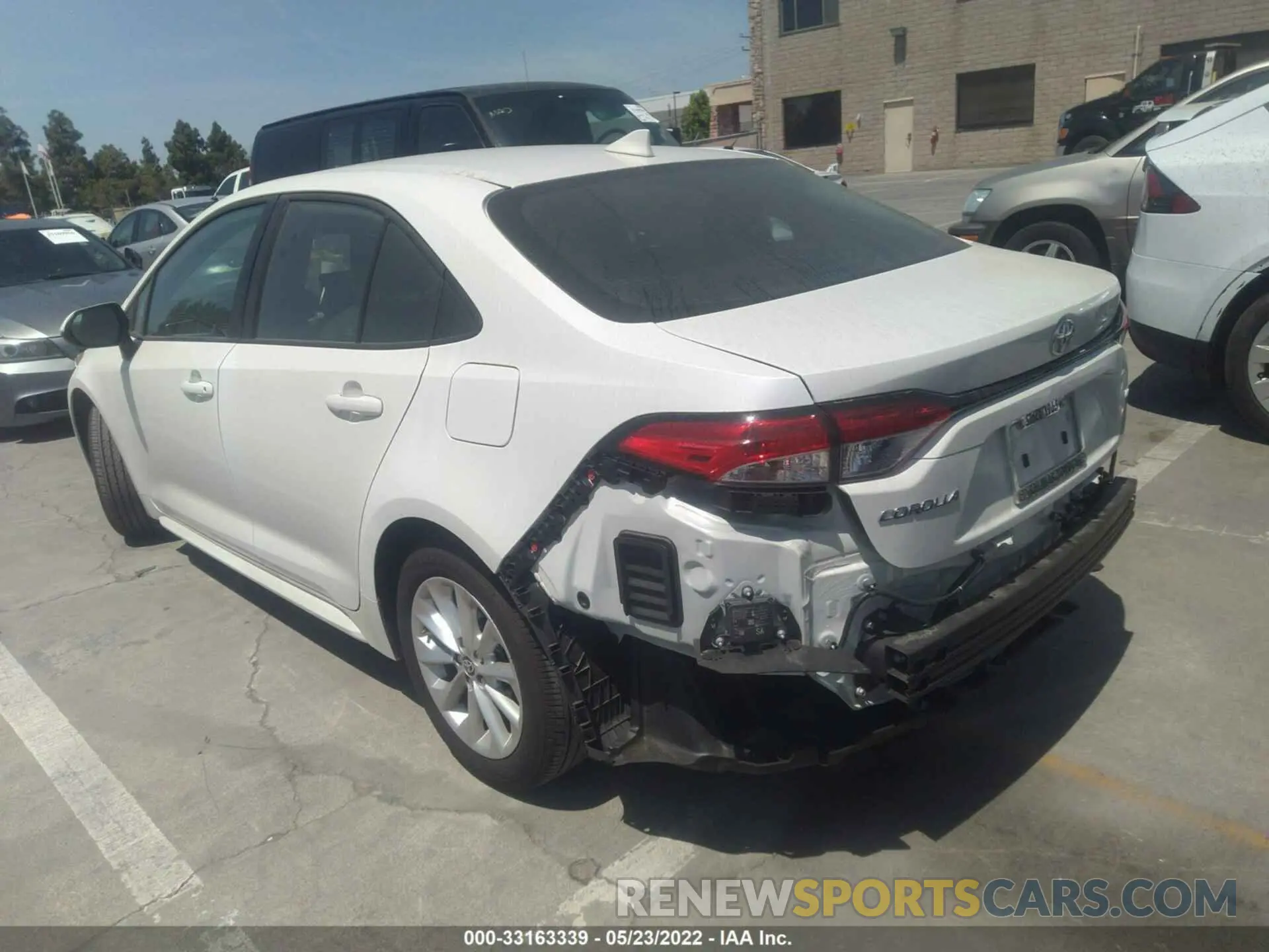 3 fotografías del automóvil dañado 5YFVPMAE3MP263484 TOYOTA COROLLA 2021