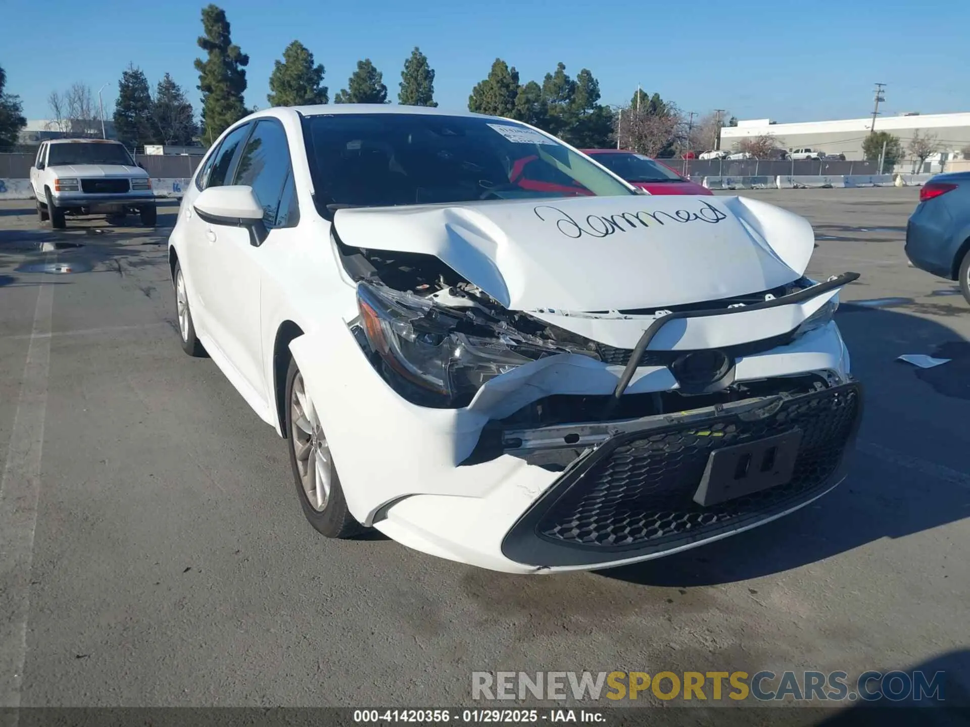 1 fotografías del automóvil dañado 5YFVPMAE4MP208431 TOYOTA COROLLA 2021