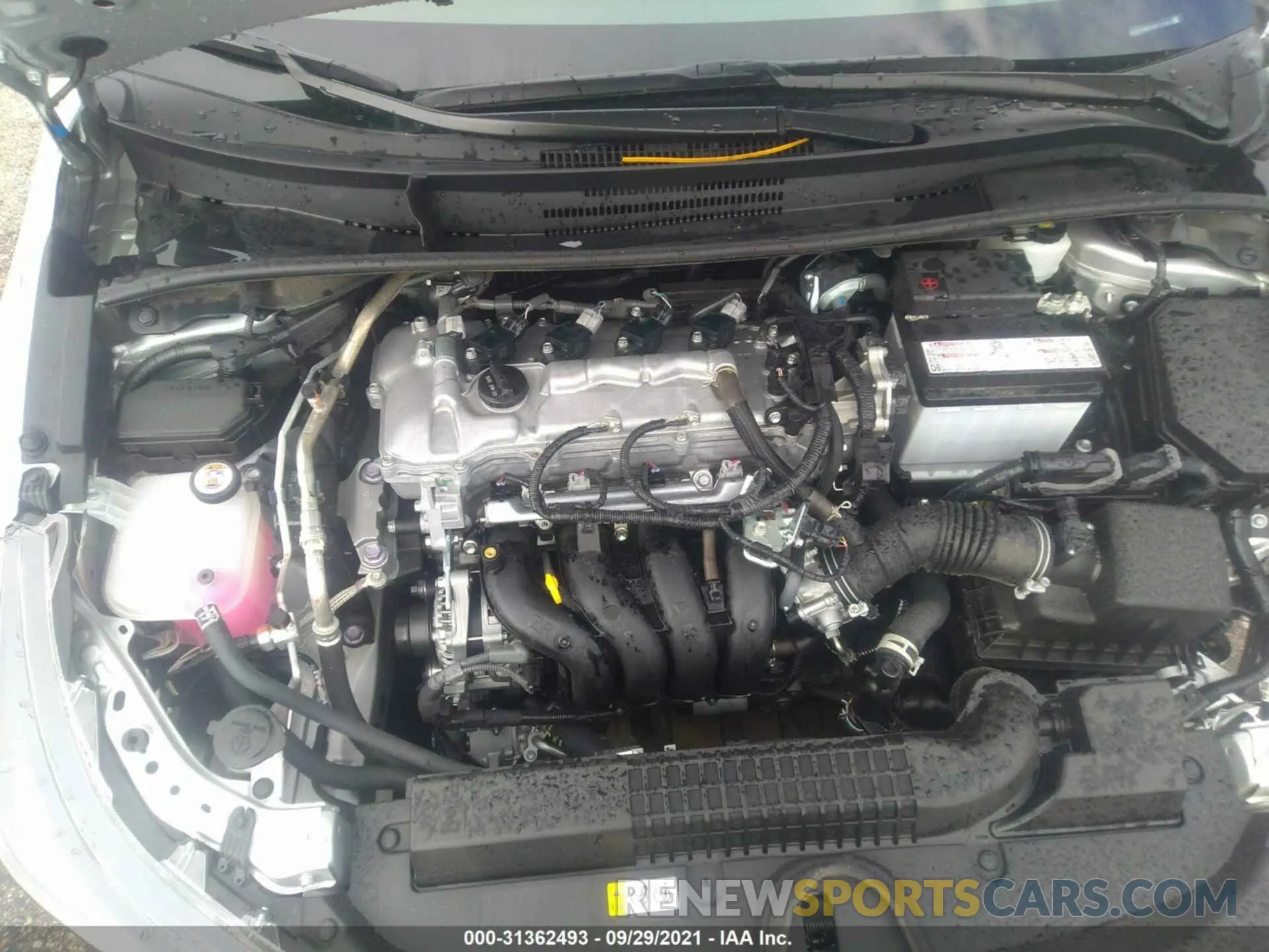 10 fotografías del automóvil dañado 5YFVPMAE5MP265494 TOYOTA COROLLA 2021