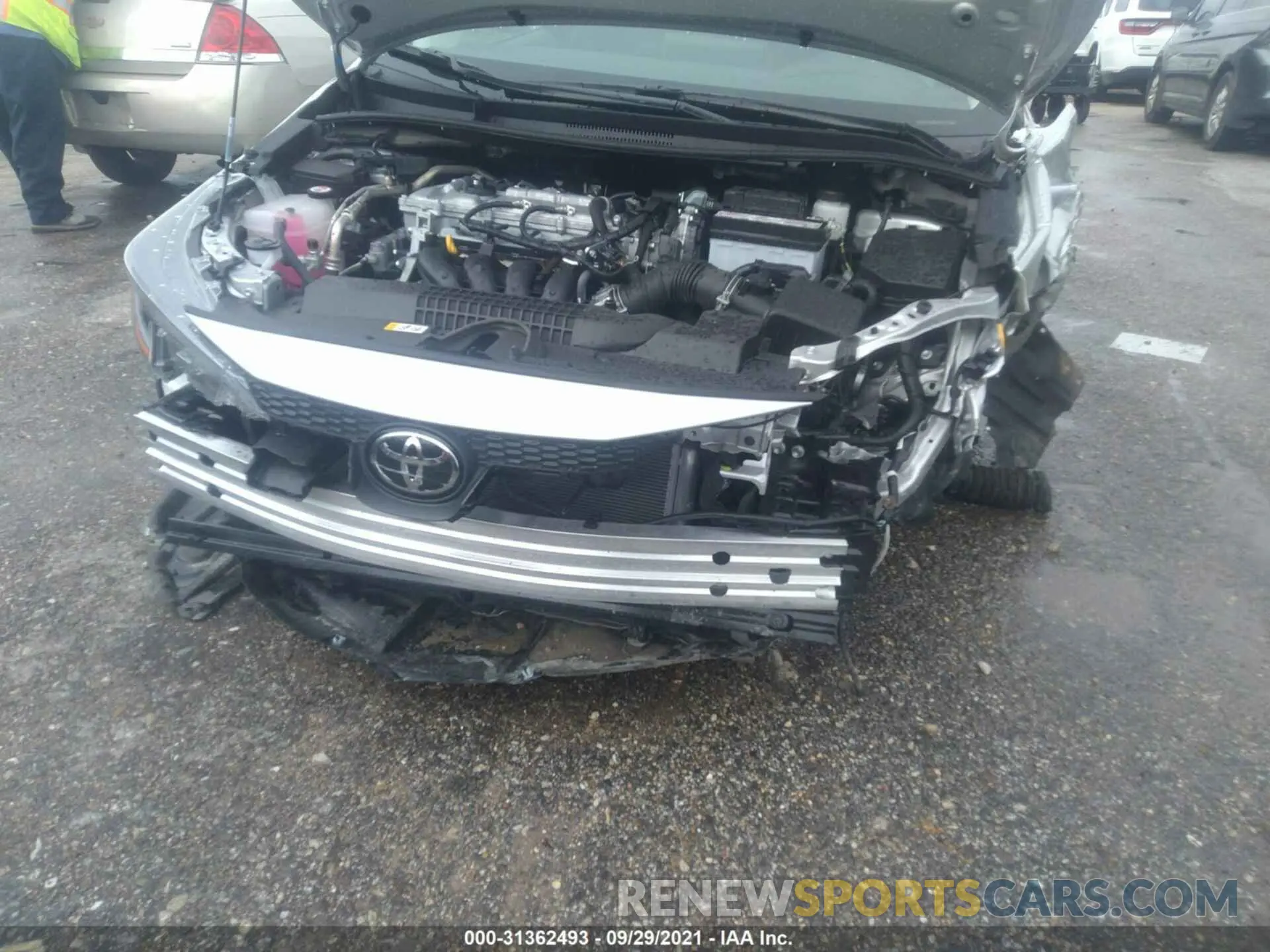 6 fotografías del automóvil dañado 5YFVPMAE5MP265494 TOYOTA COROLLA 2021