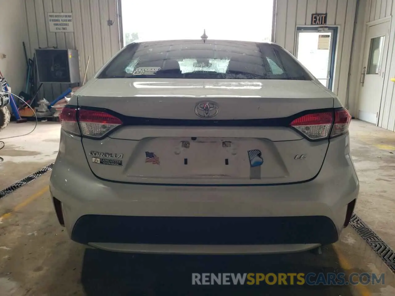 6 fotografías del automóvil dañado 5YFVPMAE7MP238216 TOYOTA COROLLA 2021