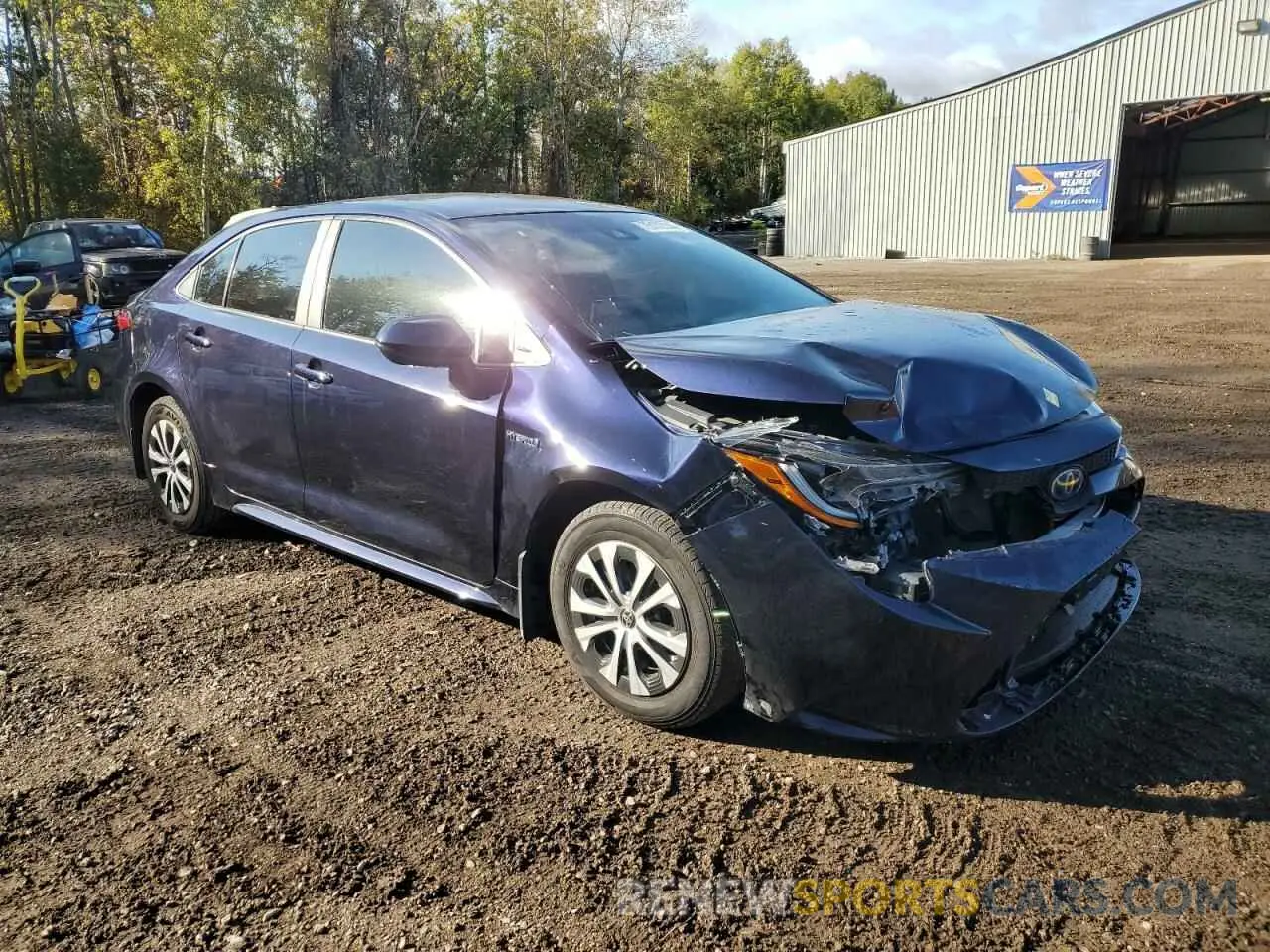 4 fotografías del automóvil dañado JTDBAMDE2MJ015649 TOYOTA COROLLA 2021