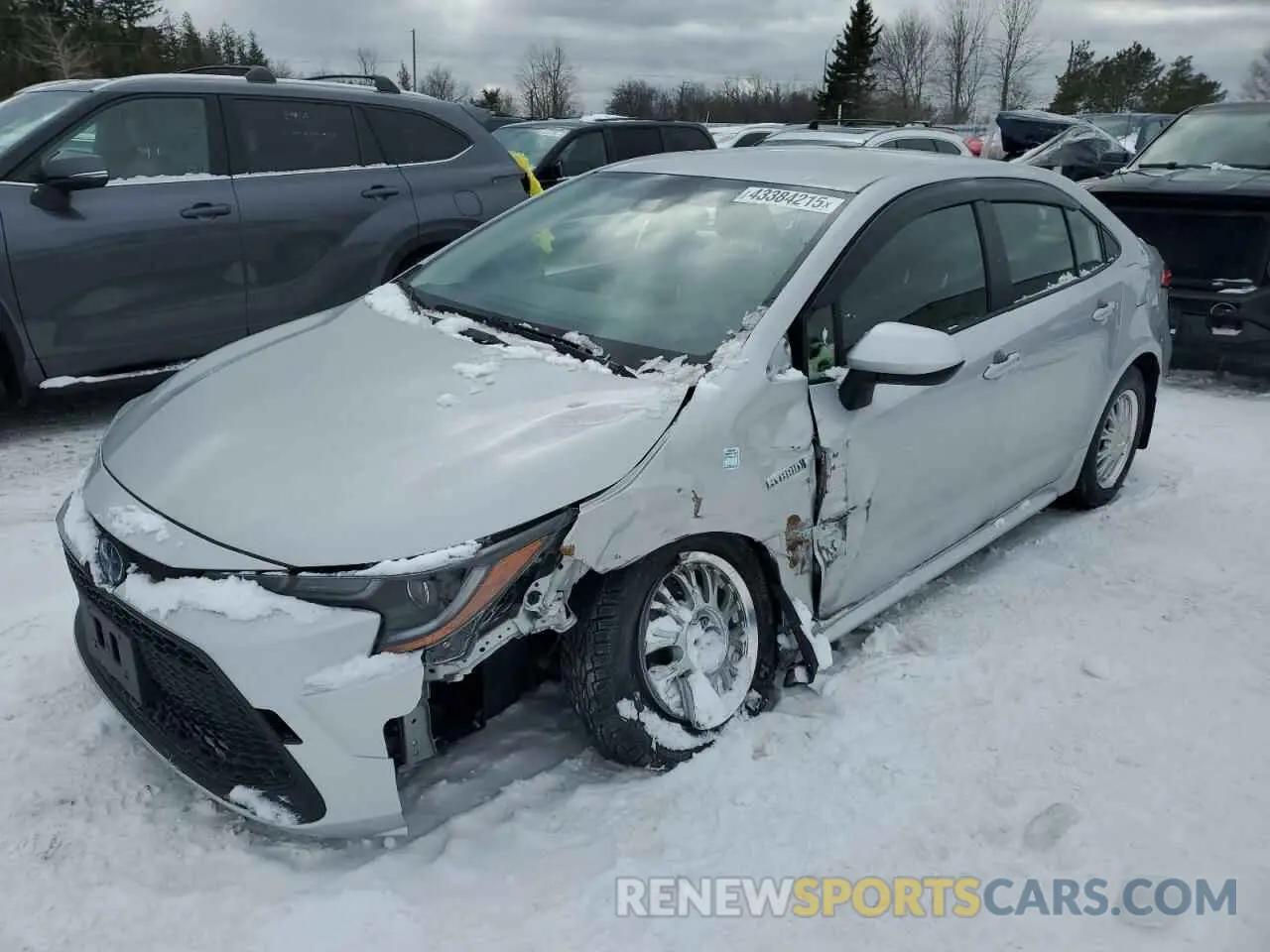 1 fotografías del automóvil dañado JTDBAMDE3MJ012906 TOYOTA COROLLA 2021