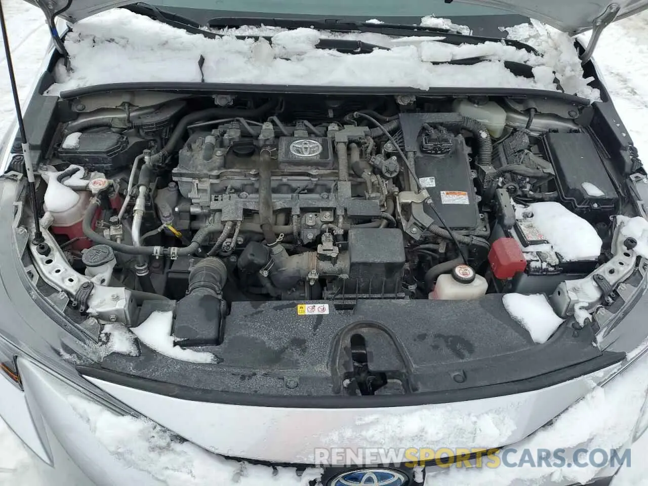 11 fotografías del automóvil dañado JTDBAMDE3MJ012906 TOYOTA COROLLA 2021