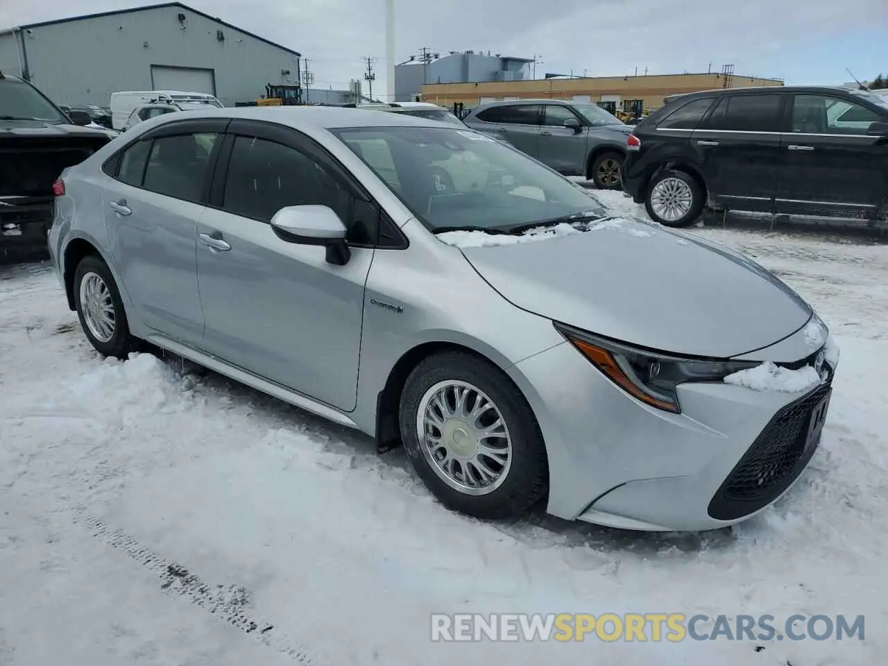 4 fotografías del automóvil dañado JTDBAMDE3MJ012906 TOYOTA COROLLA 2021