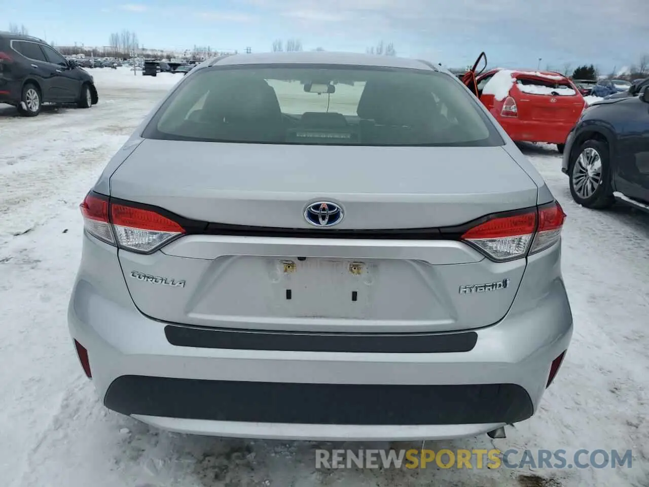 6 fotografías del automóvil dañado JTDBAMDE3MJ012906 TOYOTA COROLLA 2021