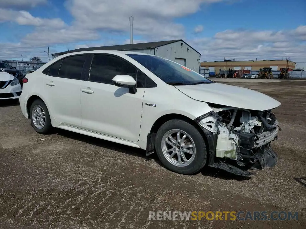 4 fotografías del automóvil dañado JTDBAMDE5MJ031571 TOYOTA COROLLA 2021
