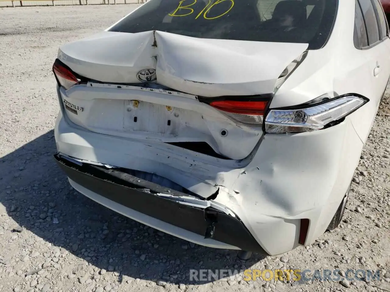 9 fotografías del automóvil dañado JTDDPMAE5MJ120696 TOYOTA COROLLA 2021