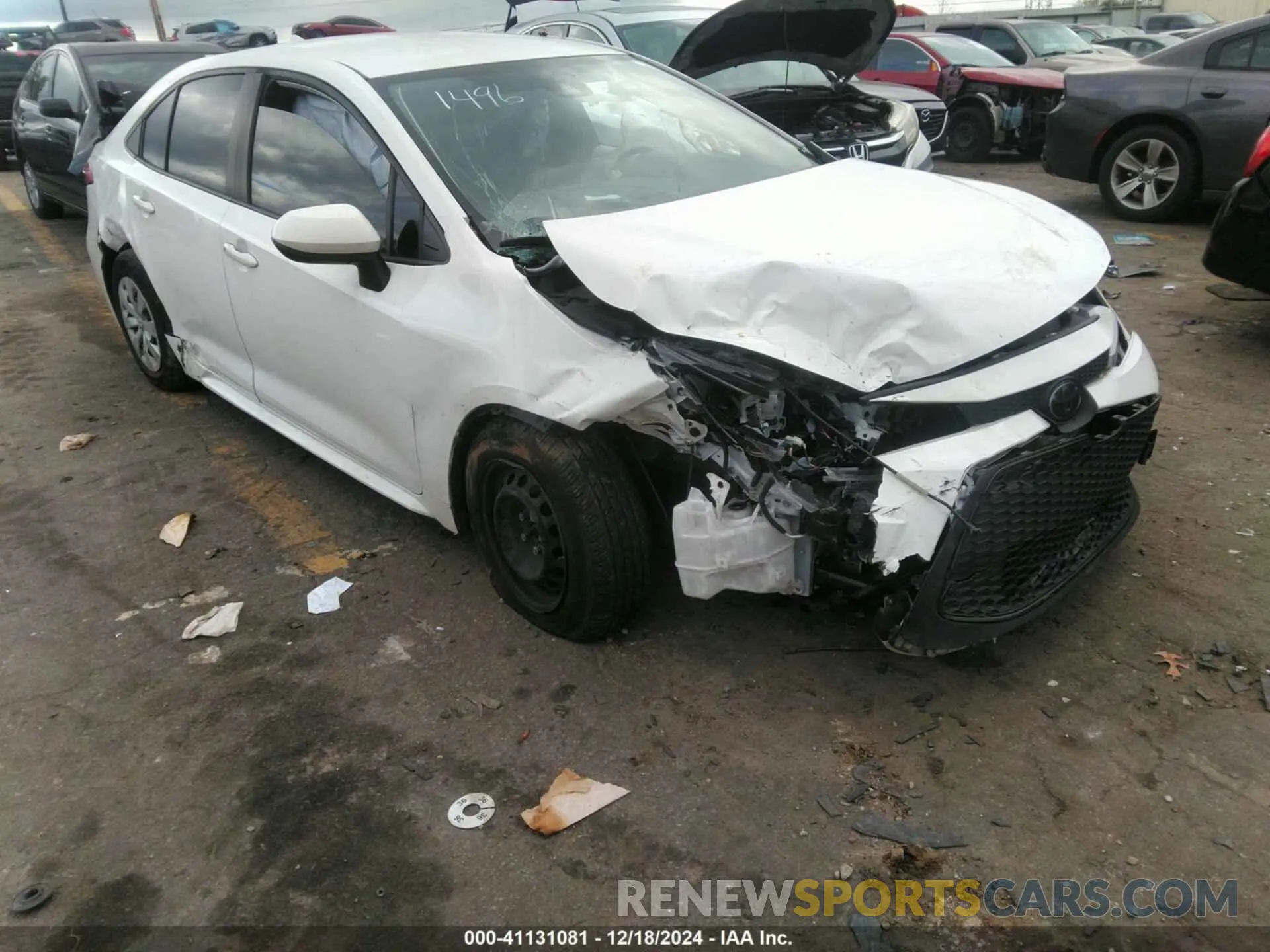 1 fotografías del automóvil dañado JTDDPMAEXMJ171496 TOYOTA COROLLA 2021