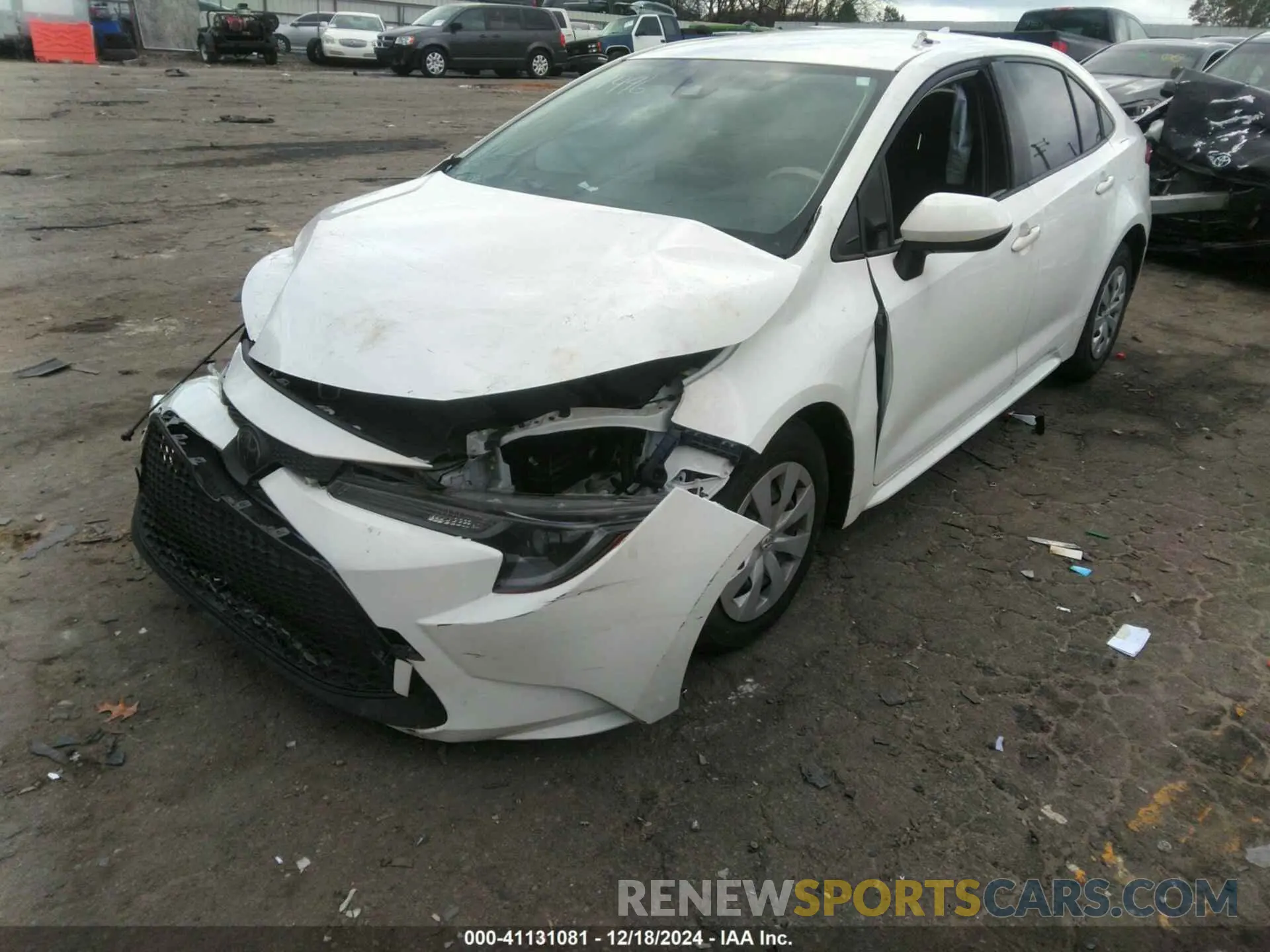2 fotografías del automóvil dañado JTDDPMAEXMJ171496 TOYOTA COROLLA 2021