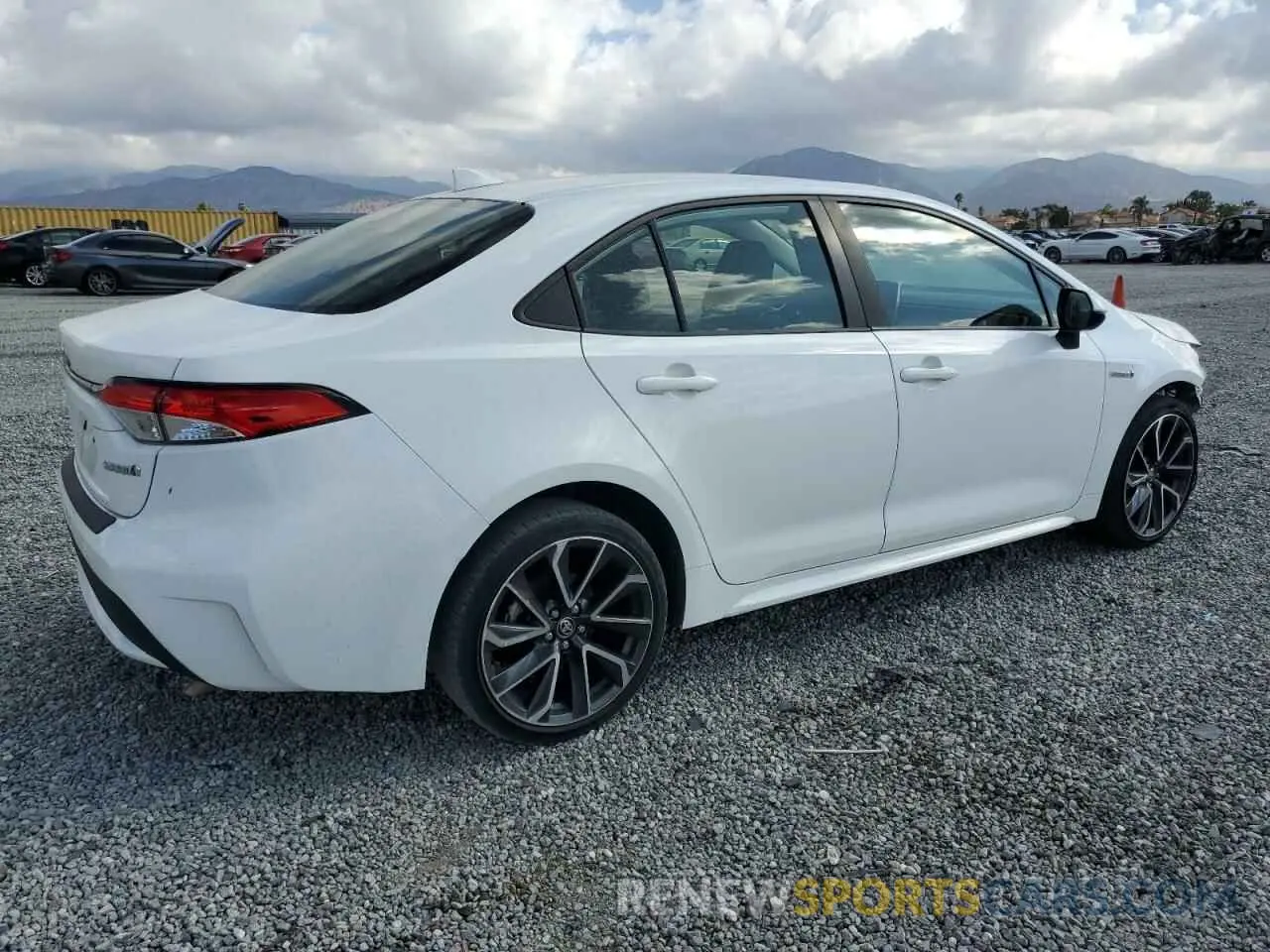 3 fotografías del automóvil dañado JTDEAMDE0MJ009040 TOYOTA COROLLA 2021