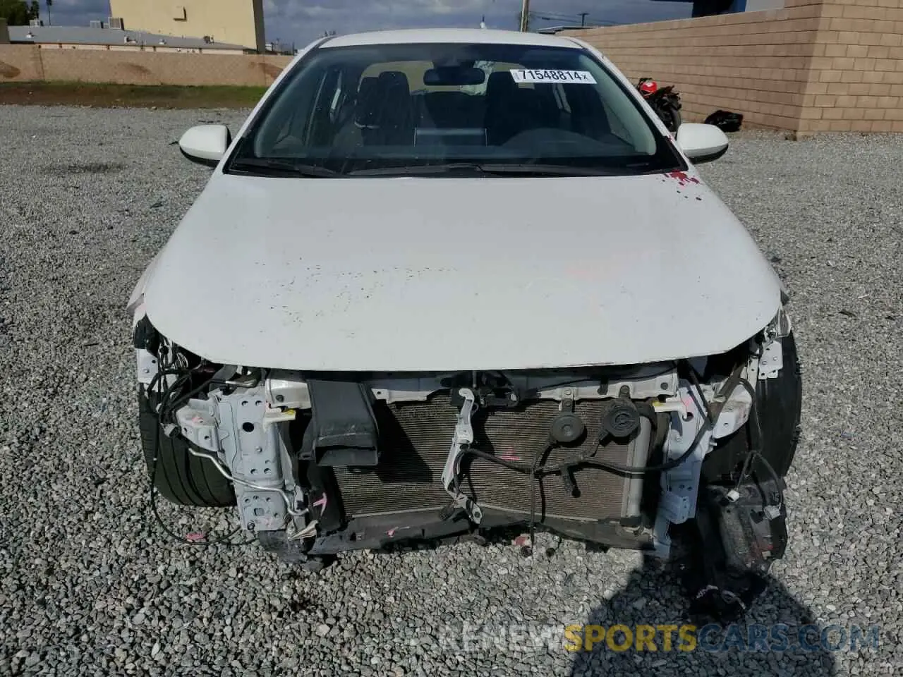 5 fotografías del automóvil dañado JTDEAMDE0MJ009040 TOYOTA COROLLA 2021