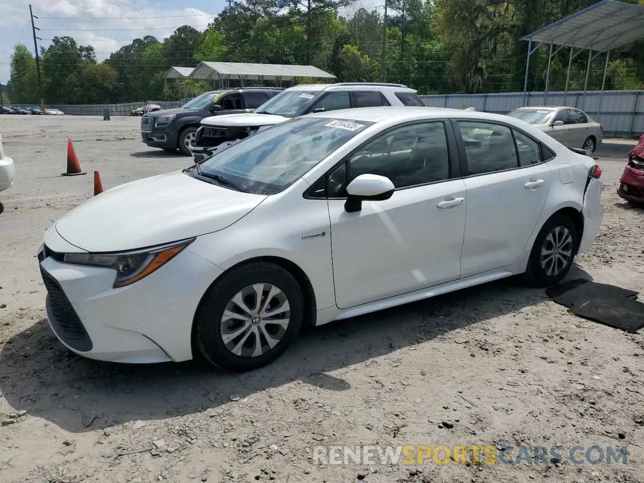 1 fotografías del automóvil dañado JTDEAMDE0MJ017526 TOYOTA COROLLA 2021