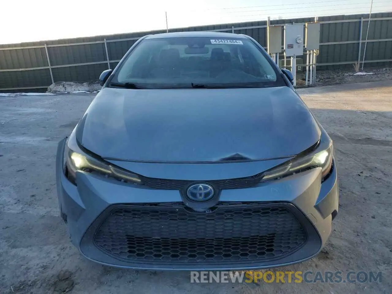 5 fotografías del automóvil dañado JTDEAMDE0MJ020216 TOYOTA COROLLA 2021