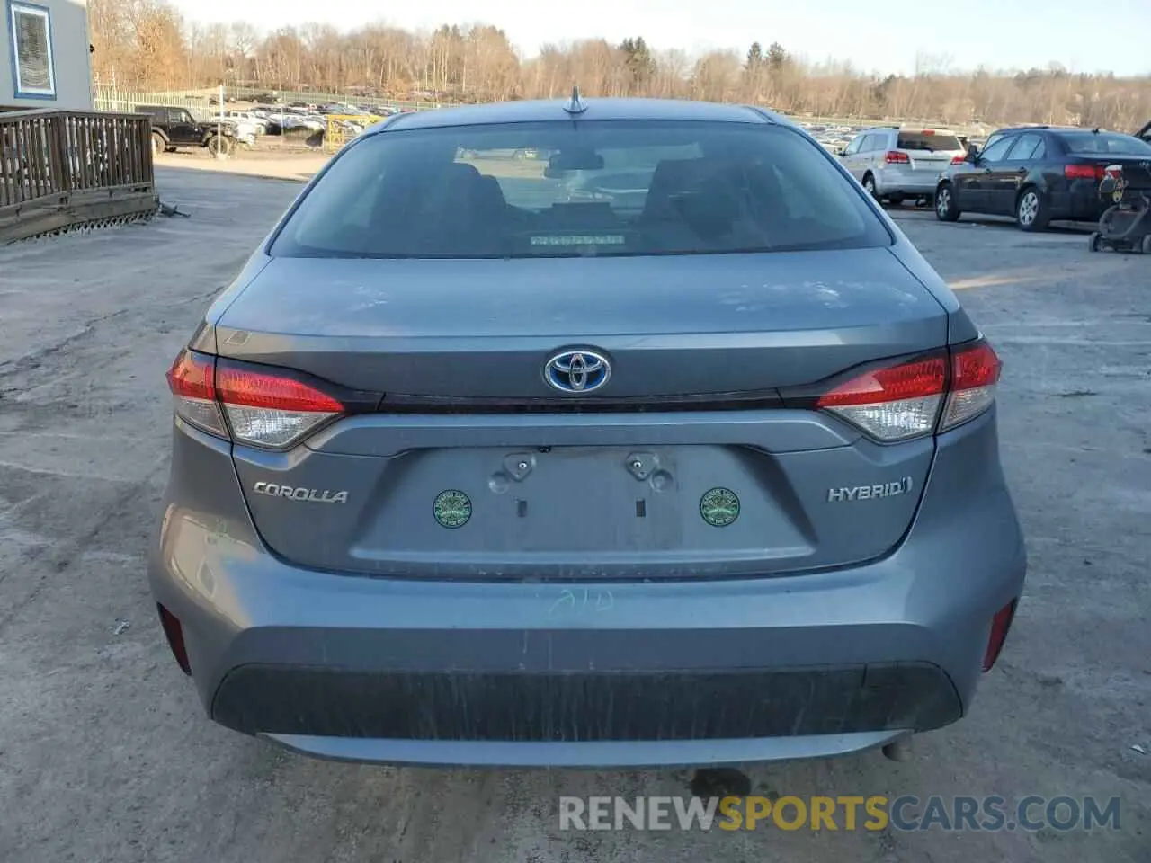 6 fotografías del automóvil dañado JTDEAMDE0MJ020216 TOYOTA COROLLA 2021