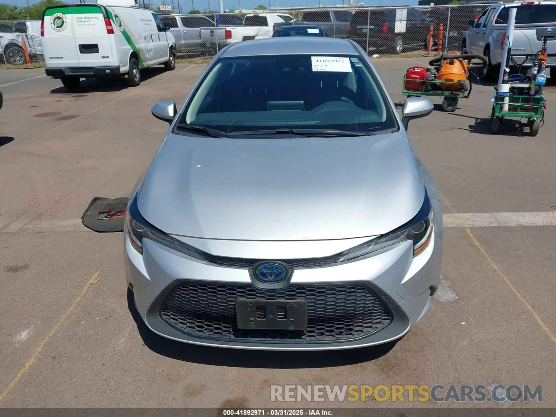 12 fotografías del automóvil dañado JTDEAMDE0MJ025075 TOYOTA COROLLA 2021