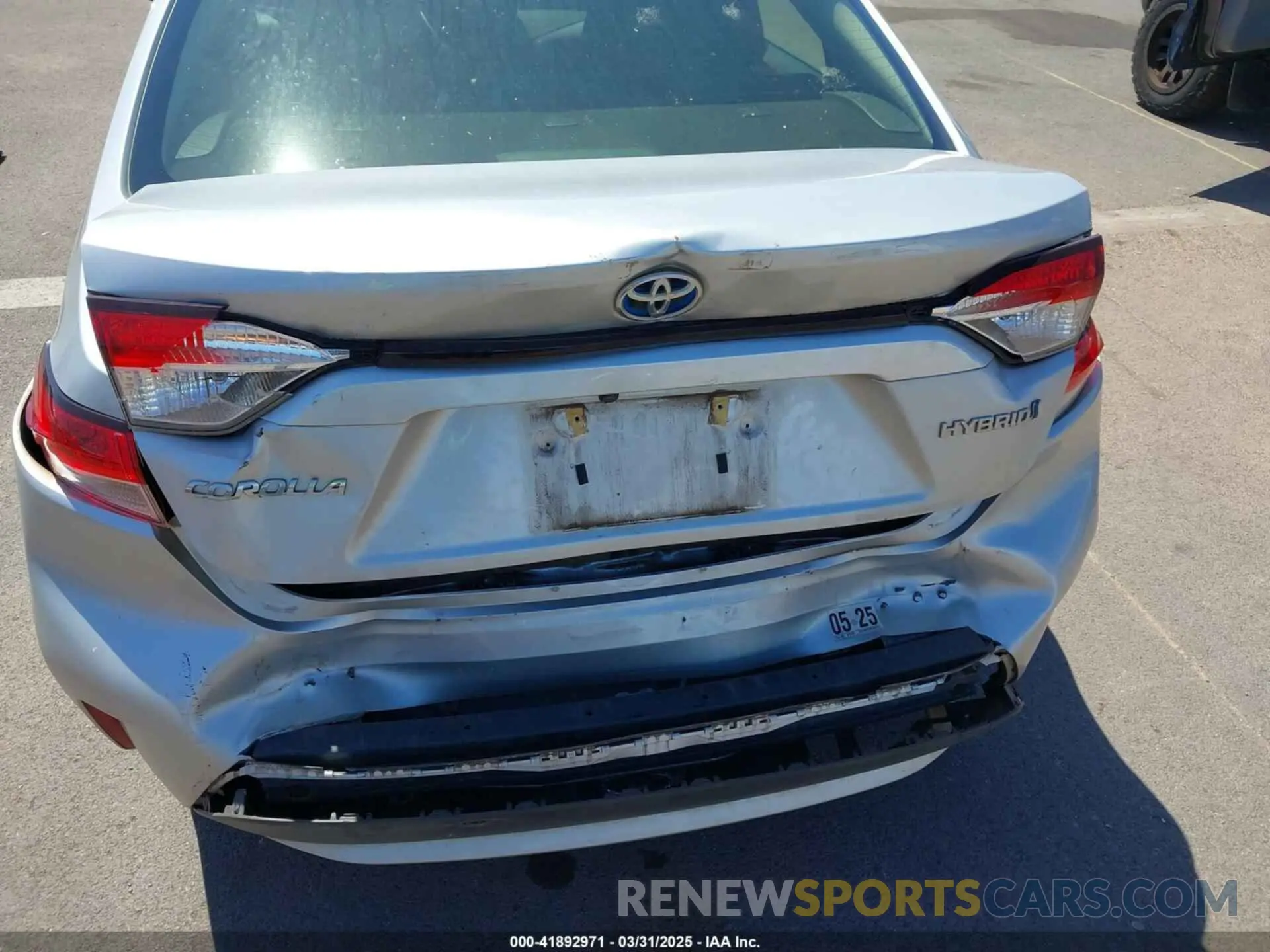 6 fotografías del automóvil dañado JTDEAMDE0MJ025075 TOYOTA COROLLA 2021