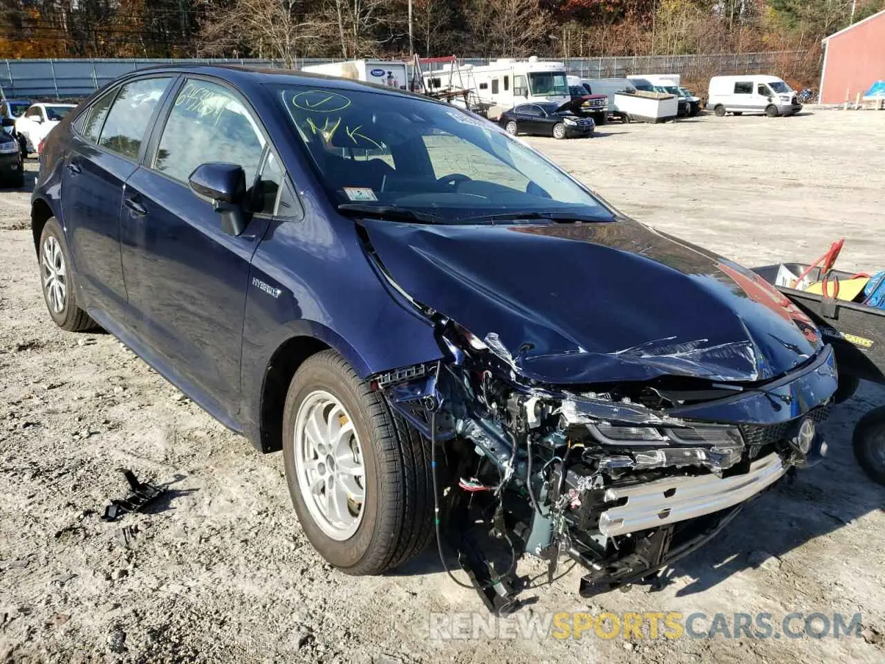 1 fotografías del automóvil dañado JTDEAMDE0MJ026405 TOYOTA COROLLA 2021