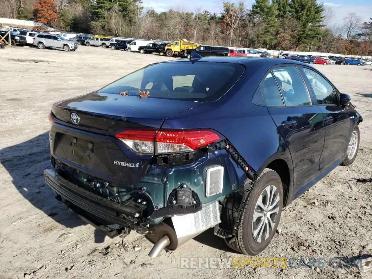 4 fotografías del automóvil dañado JTDEAMDE0MJ026405 TOYOTA COROLLA 2021