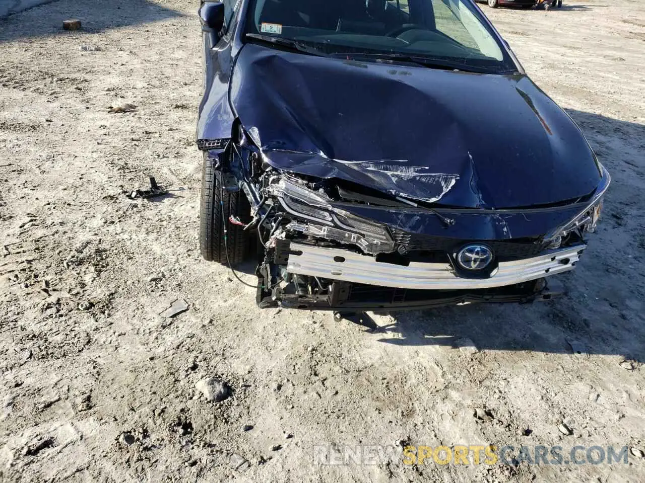 9 fotografías del automóvil dañado JTDEAMDE0MJ026405 TOYOTA COROLLA 2021