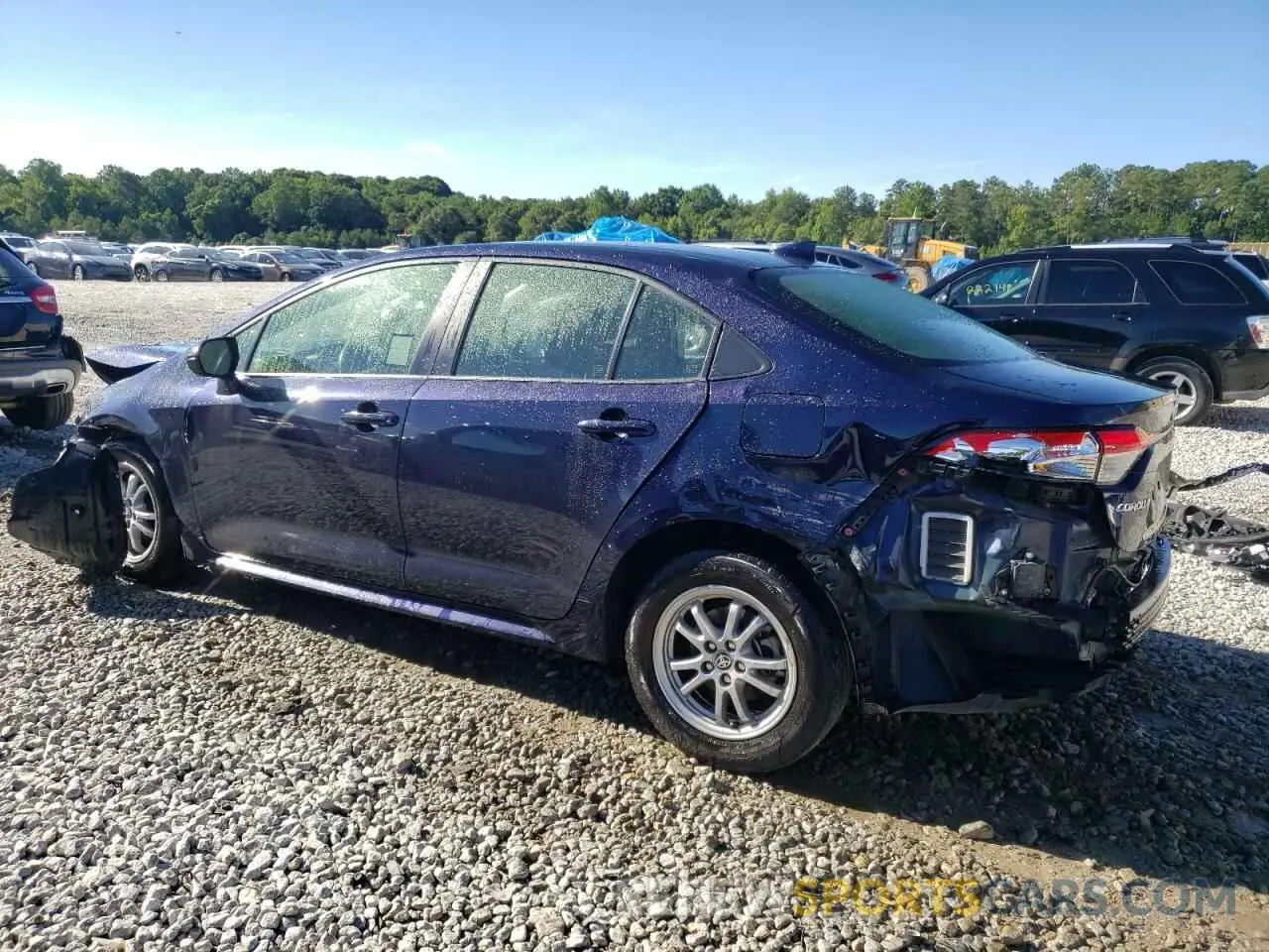 2 fotografías del automóvil dañado JTDEAMDE0MJ026856 TOYOTA COROLLA 2021