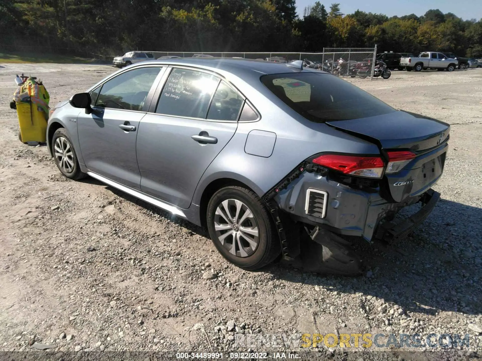 3 fotografías del automóvil dañado JTDEAMDE0MJ028591 TOYOTA COROLLA 2021