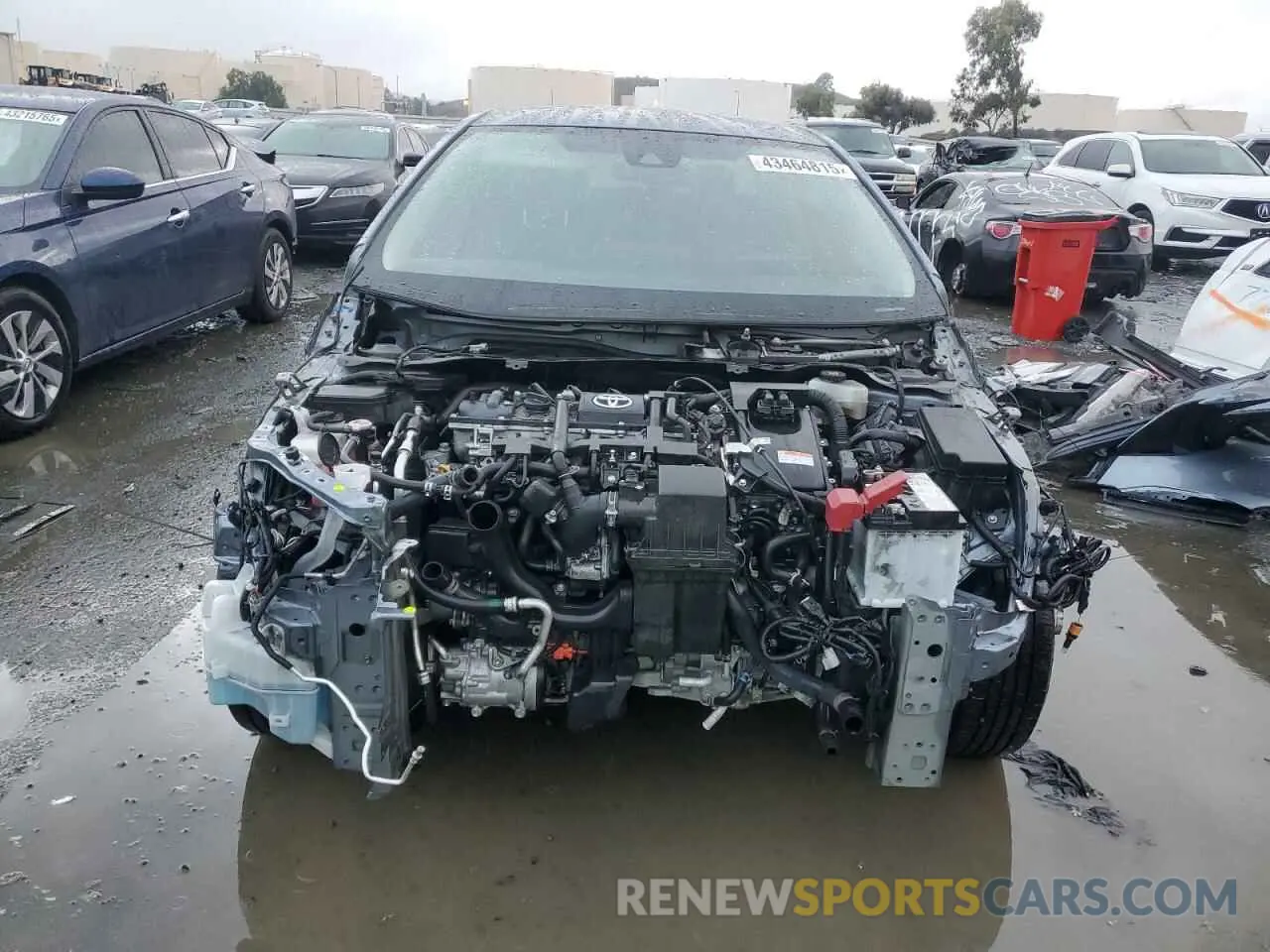 5 fotografías del automóvil dañado JTDEAMDE1MJ005868 TOYOTA COROLLA 2021
