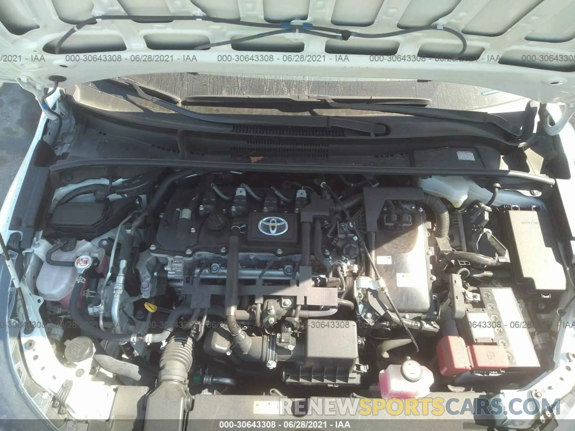 10 fotografías del automóvil dañado JTDEAMDE1MJ006602 TOYOTA COROLLA 2021