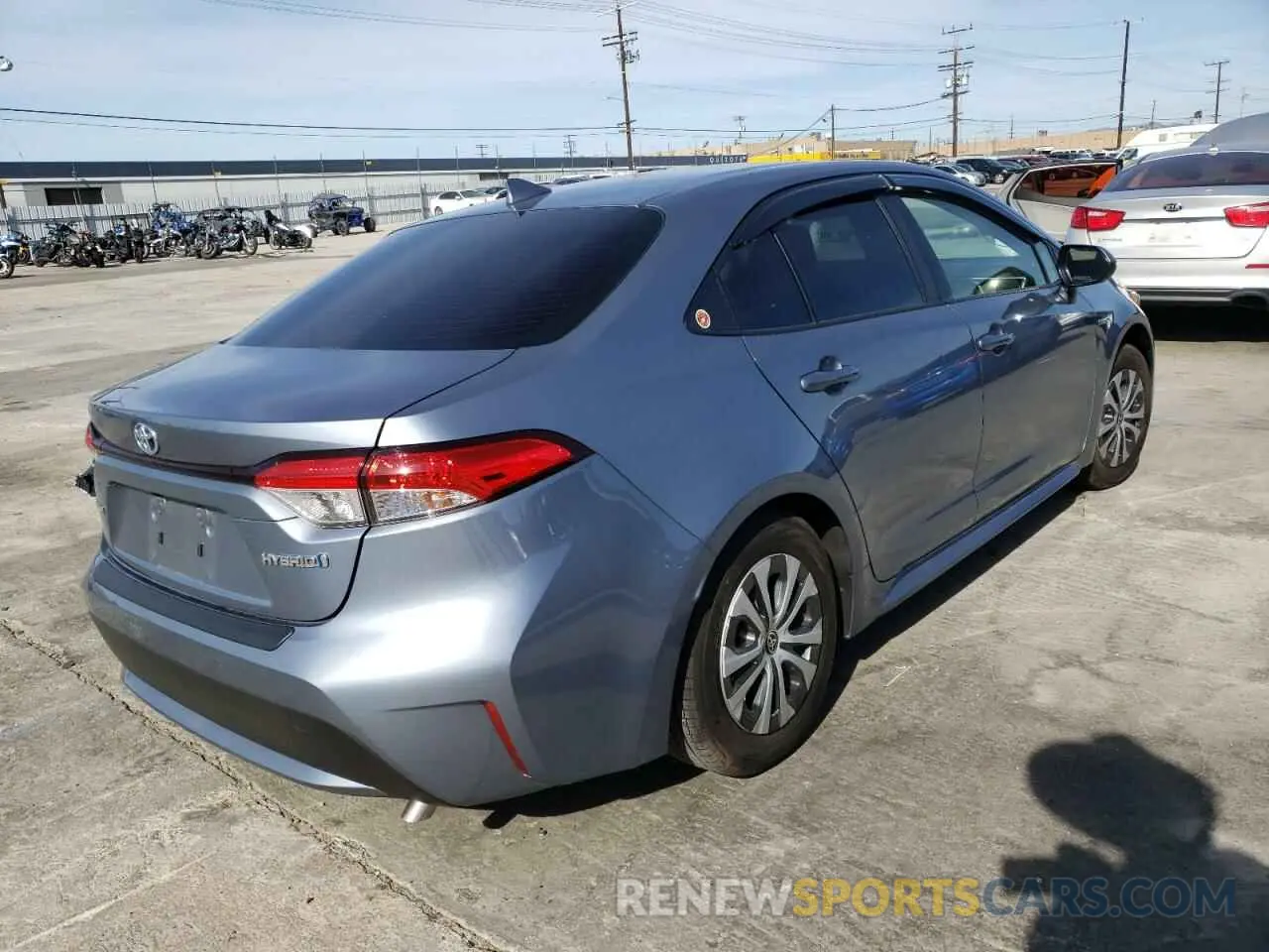 4 fotografías del automóvil dañado JTDEAMDE1MJ009144 TOYOTA COROLLA 2021