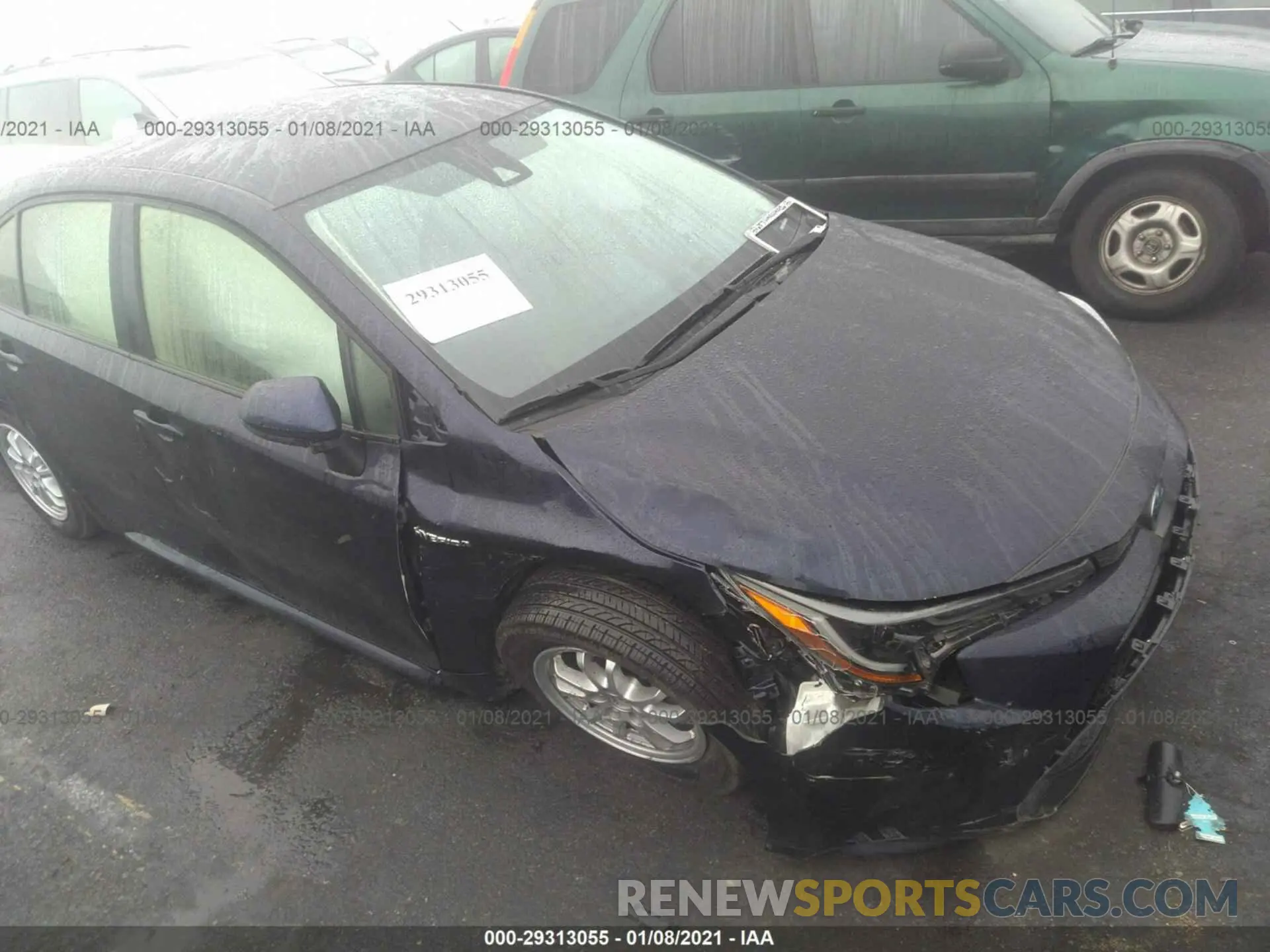 1 fotografías del automóvil dañado JTDEAMDE1MJ009337 TOYOTA COROLLA 2021