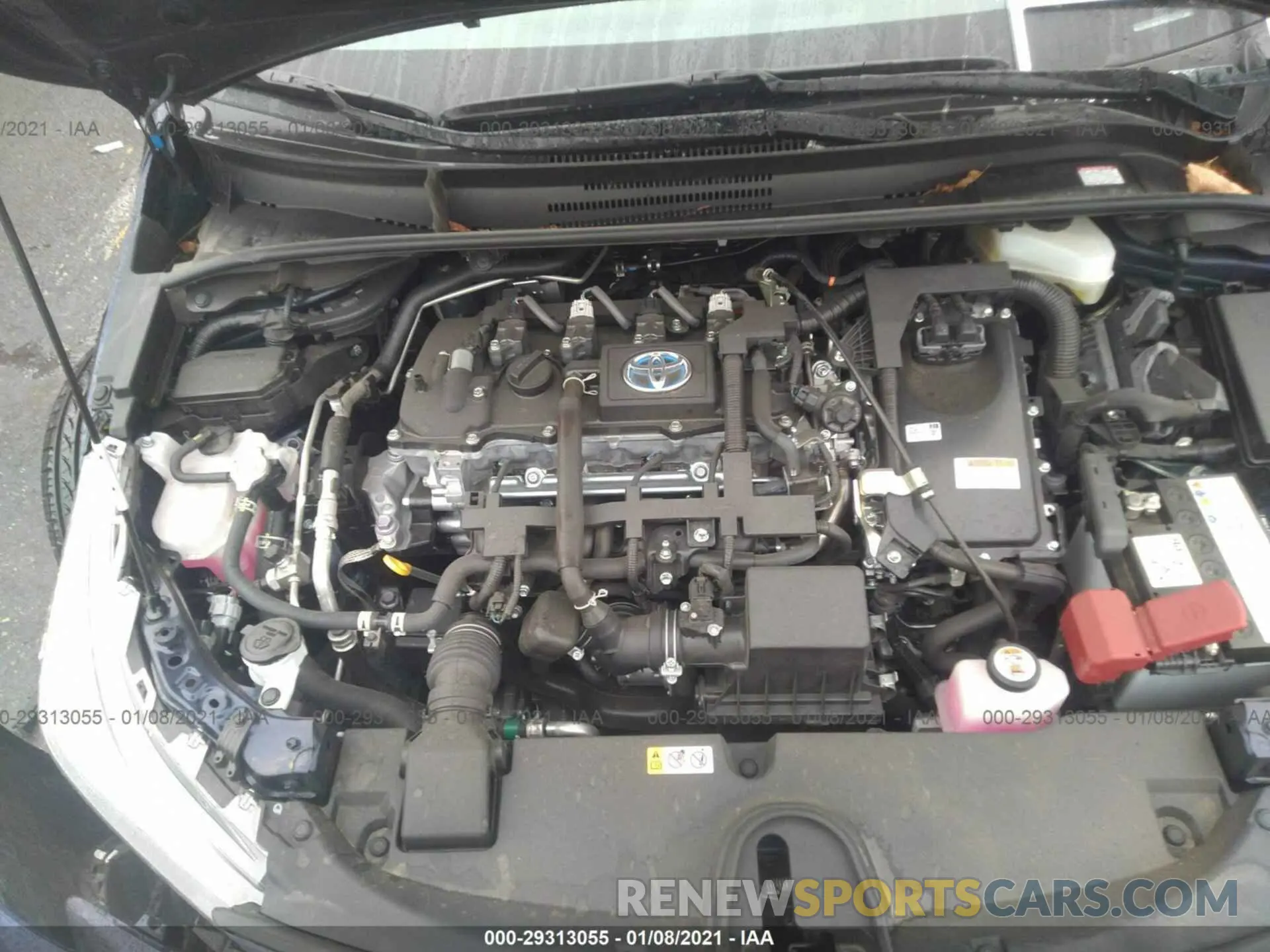 10 fotografías del automóvil dañado JTDEAMDE1MJ009337 TOYOTA COROLLA 2021