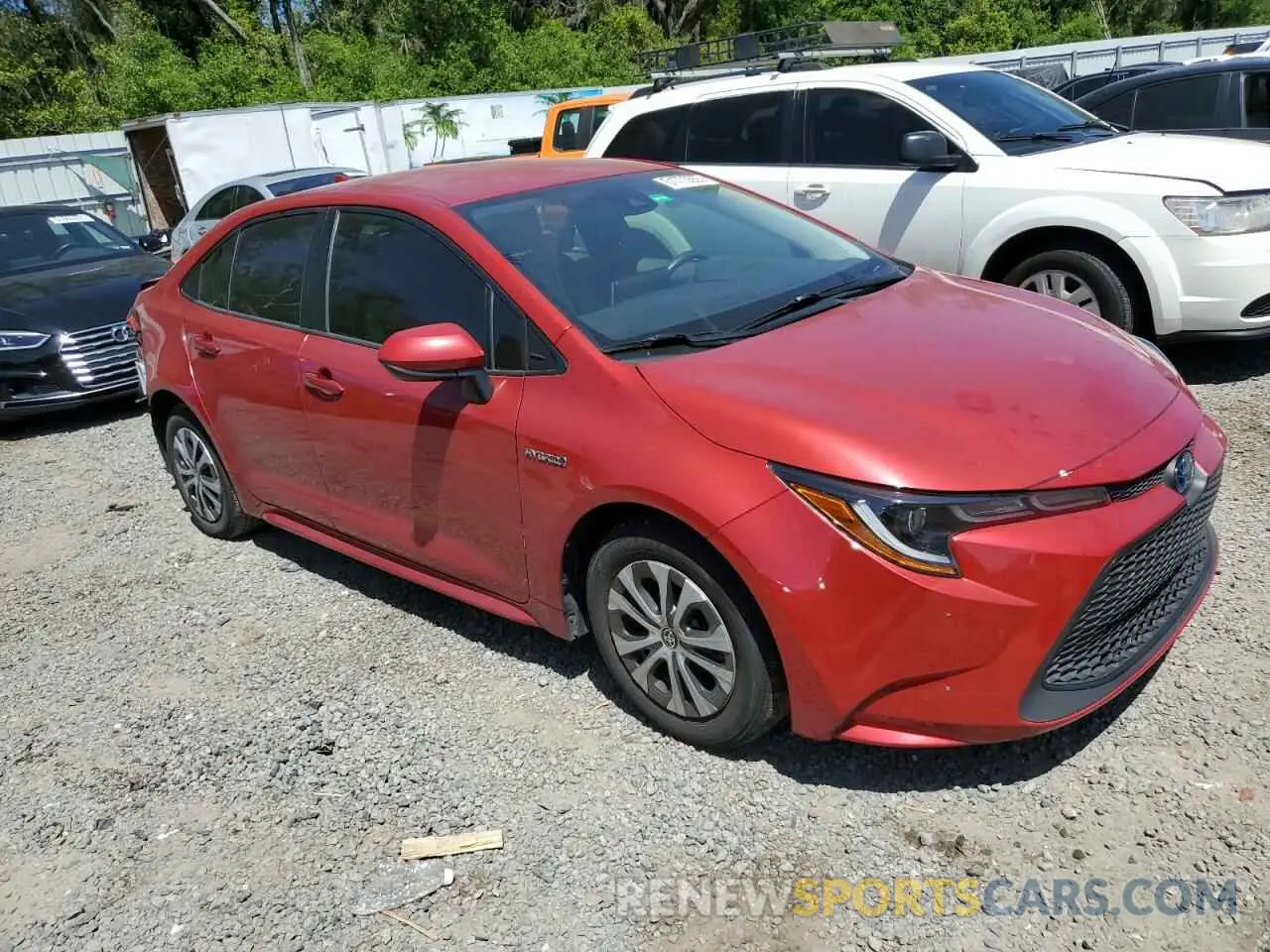 4 fotografías del automóvil dañado JTDEAMDE1MJ019110 TOYOTA COROLLA 2021